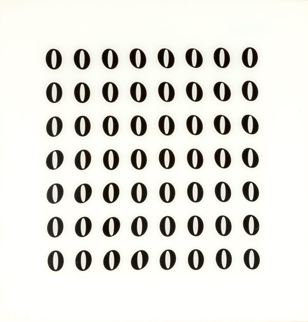 Bridget Riley (b. 1931) "Untitled [Fragment 4/6]": Bridget Riley (b. 1931) "Untitled [Fragment 4/6]" 1965. Screenprint on plexiglass. Signed and dated 'Riley '65' (lower left). Edition 67/75. 27 1/4 x 26 in. The estate of Dr. Eugene Gaier, Buffalo, Ne