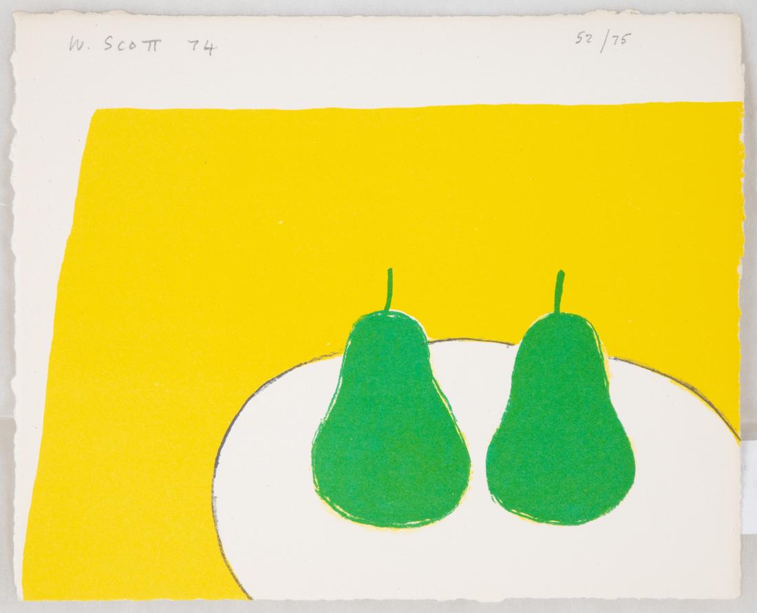 William Scott (Irish, 1913-1989) Green Pears (1 of 2)