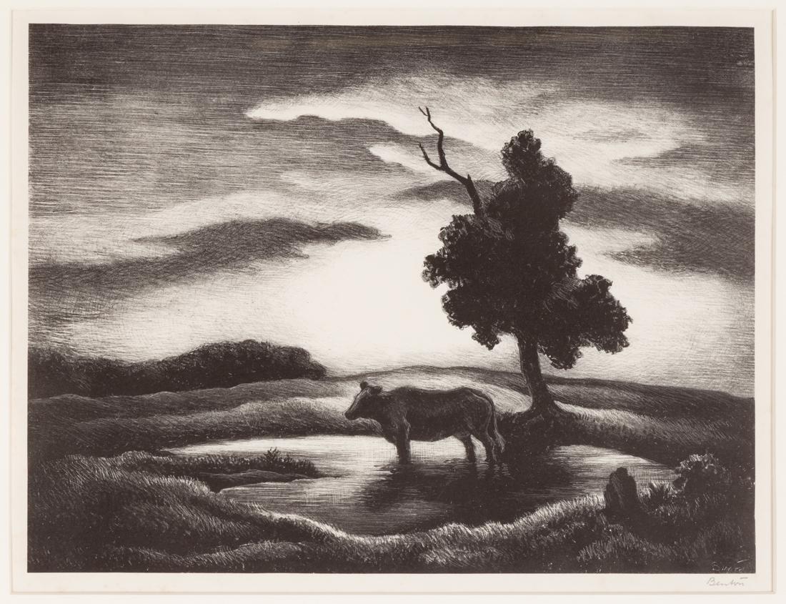 Thomas Hart Benton (American, 1889-1975) "Sunset" (1 of 5)