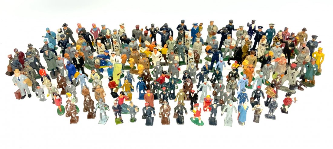 Cast Iron Painted Train Toy Figures (1 of 1)