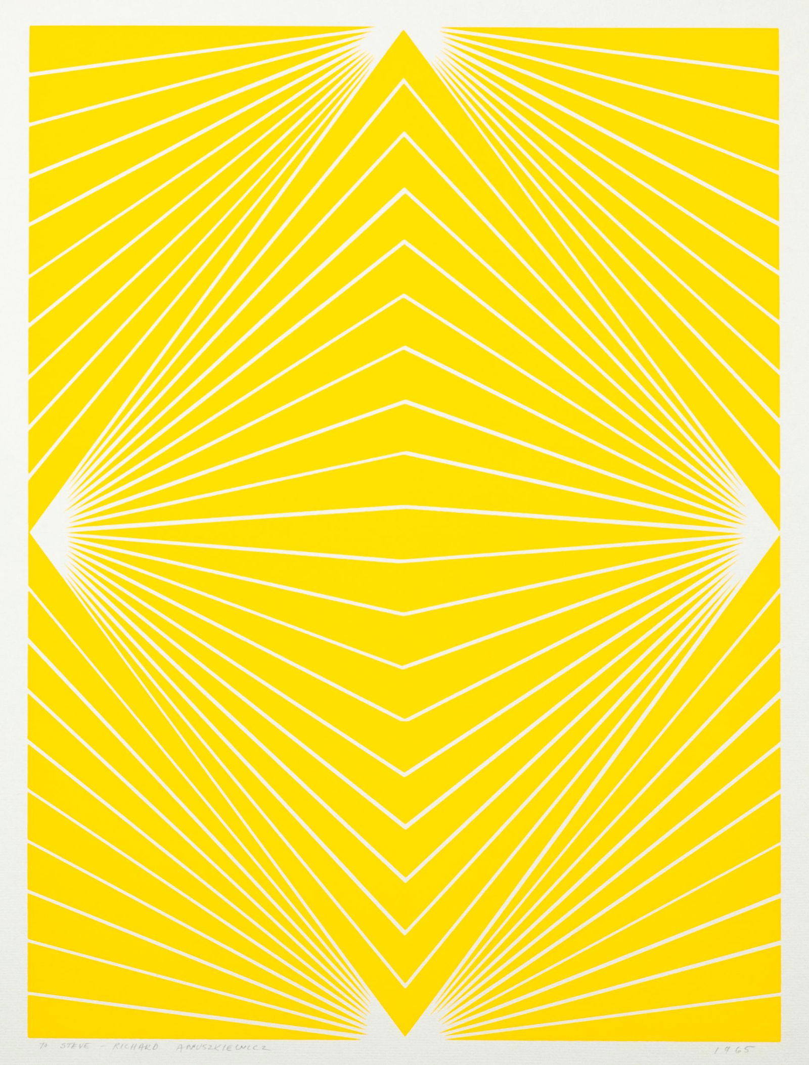 Richard Anuszkiewicz (American, 1930-2020) "Diamond (1 of 4)