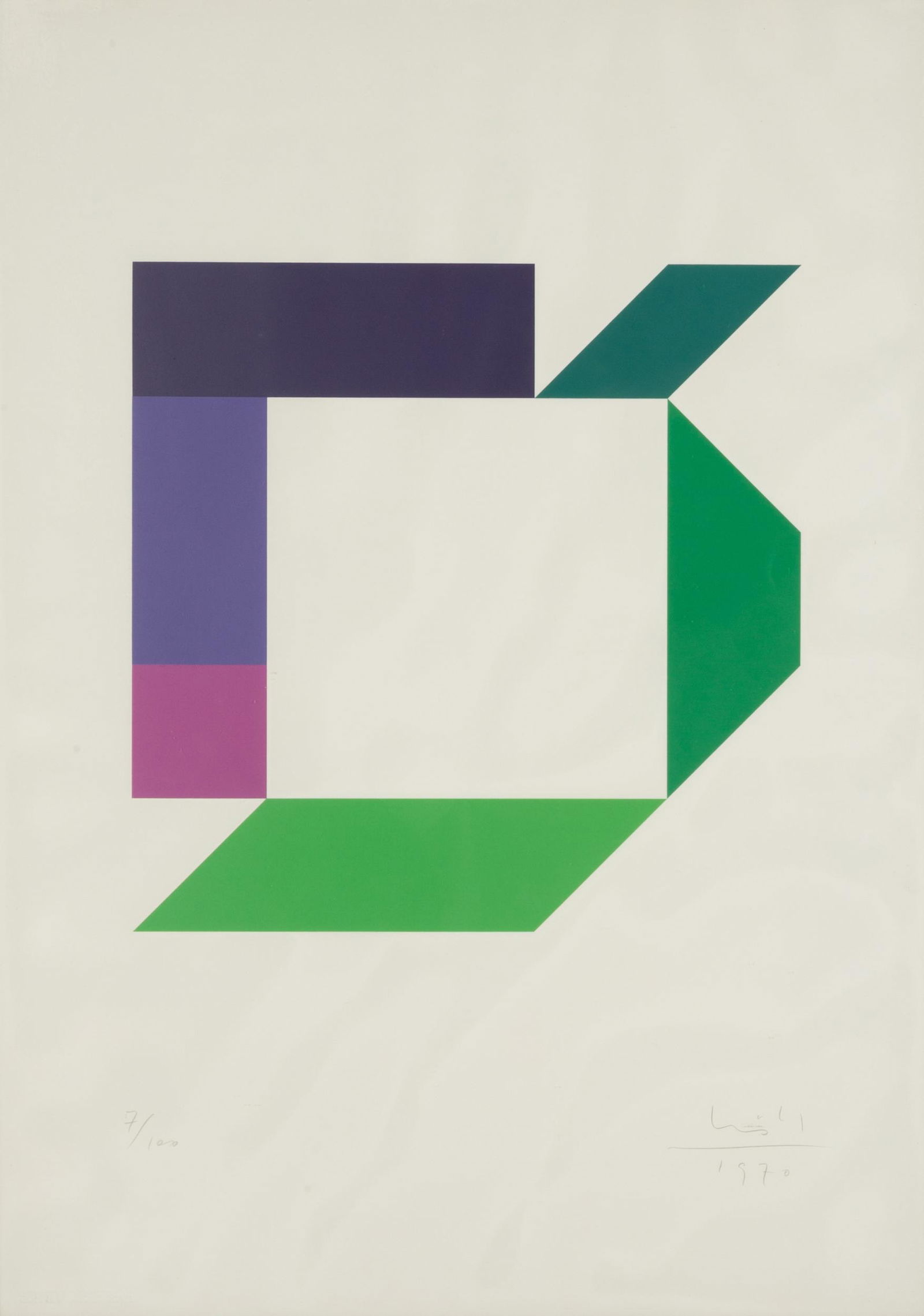 Max Bill (Swiss, 1908-1994) Untitled (1 of 2)