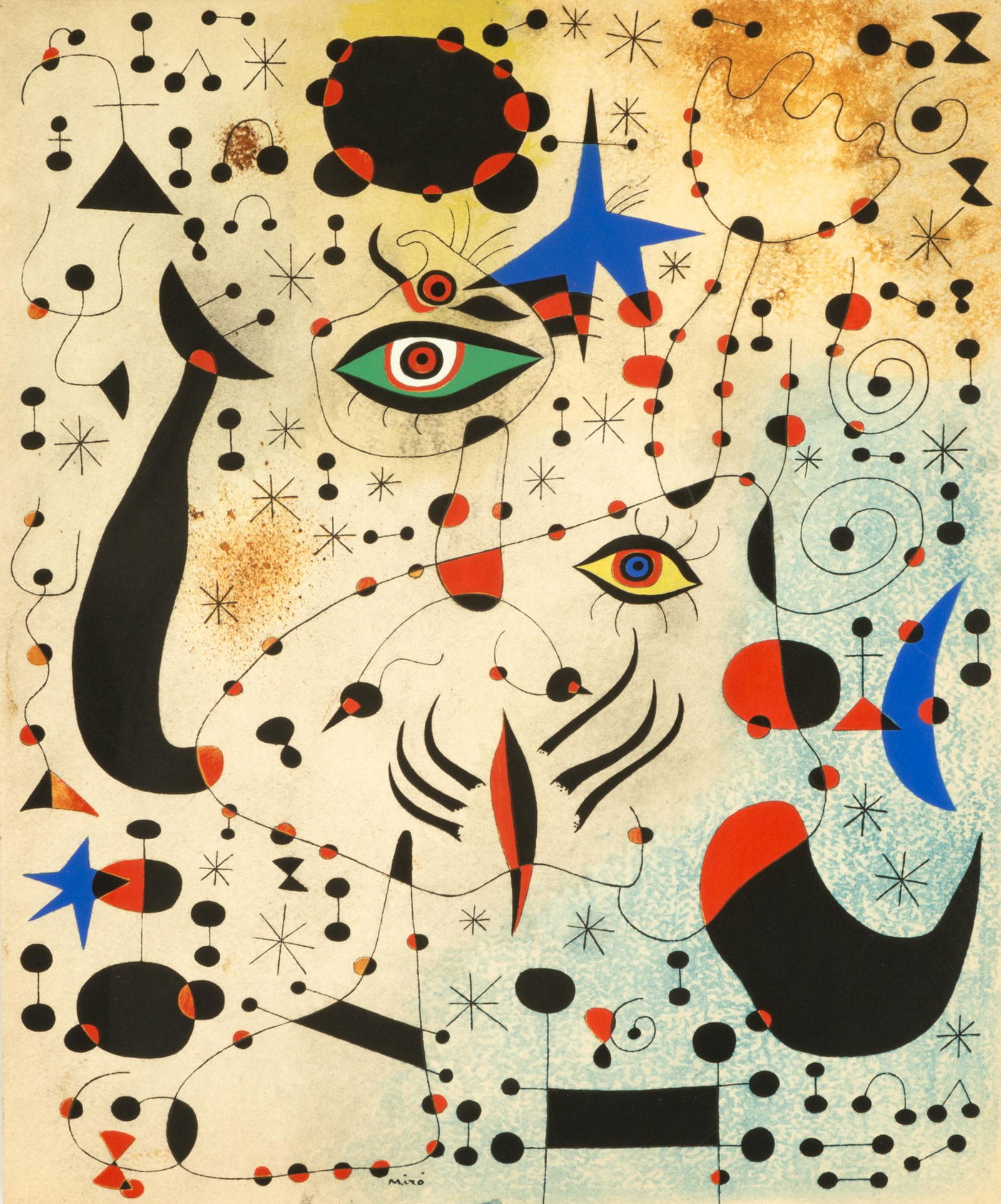 Joan Miro (1893 -1983) 'Ciphers and Constellations in L (1 of 3)