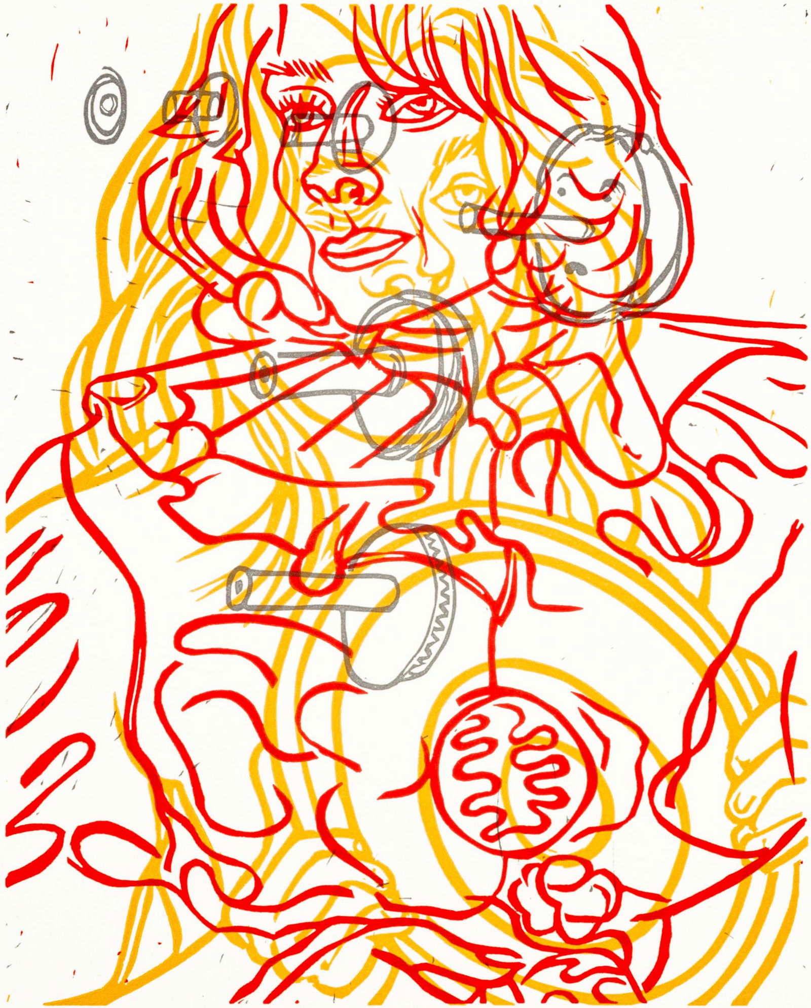 David Salle (American, b. 1952) Untitled (For Film (1 of 3)