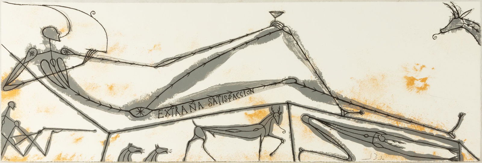 José Bedia (Cuban, b. 1959) Extraña Satisfacción (1 of 6)