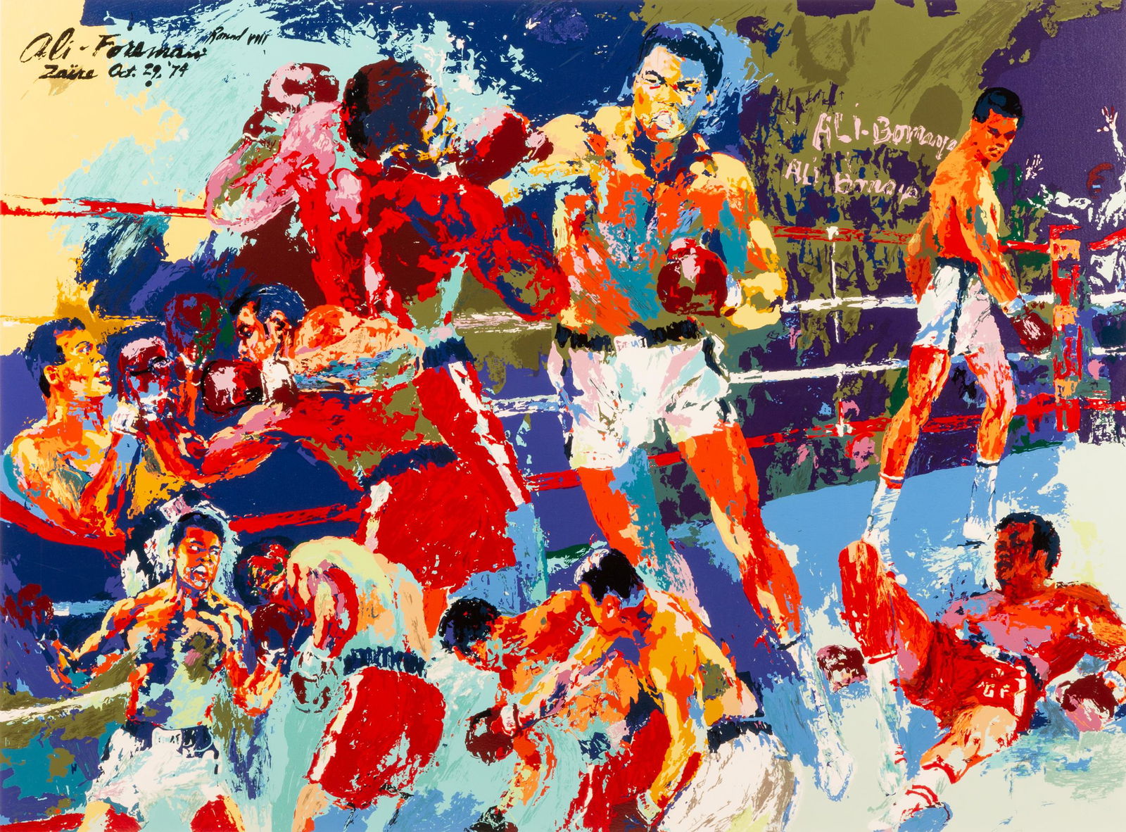 Leroy Neiman (American, 1921-2012) "The Rumble in the (1 of 5)