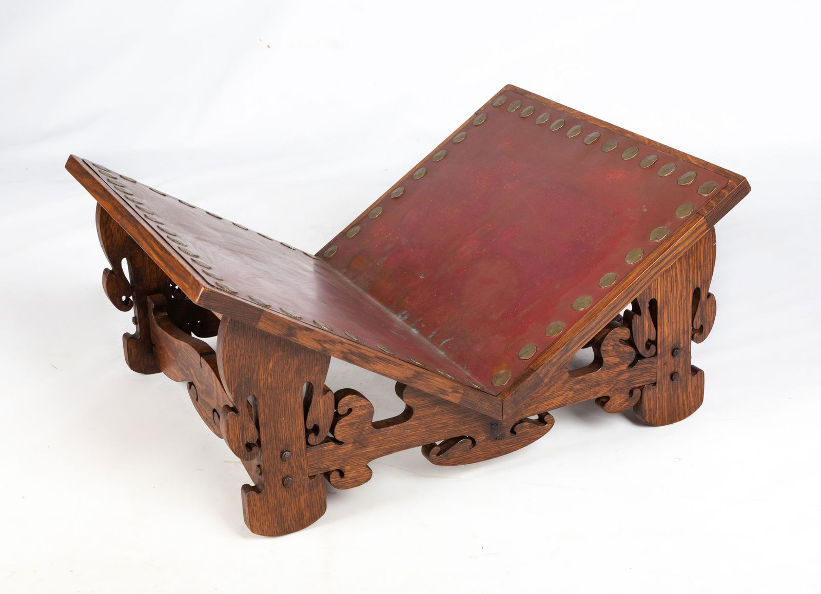 Style of Charles Rohlfs, Oak Log Holder (1 of 4)