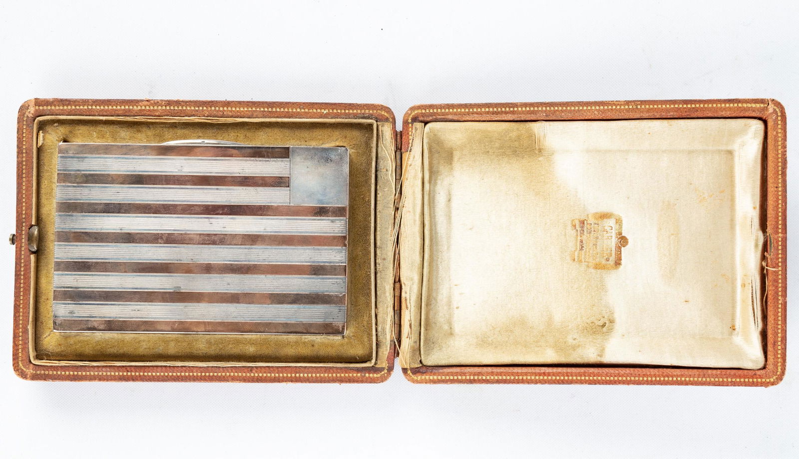 Cartier Sterling Silver & 18K Gold Cigarette Case (1 of 5)