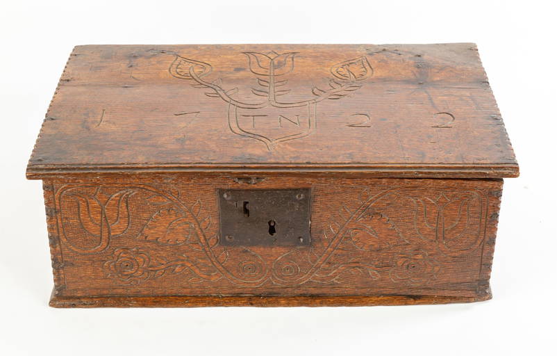 English Oak Valuables Box