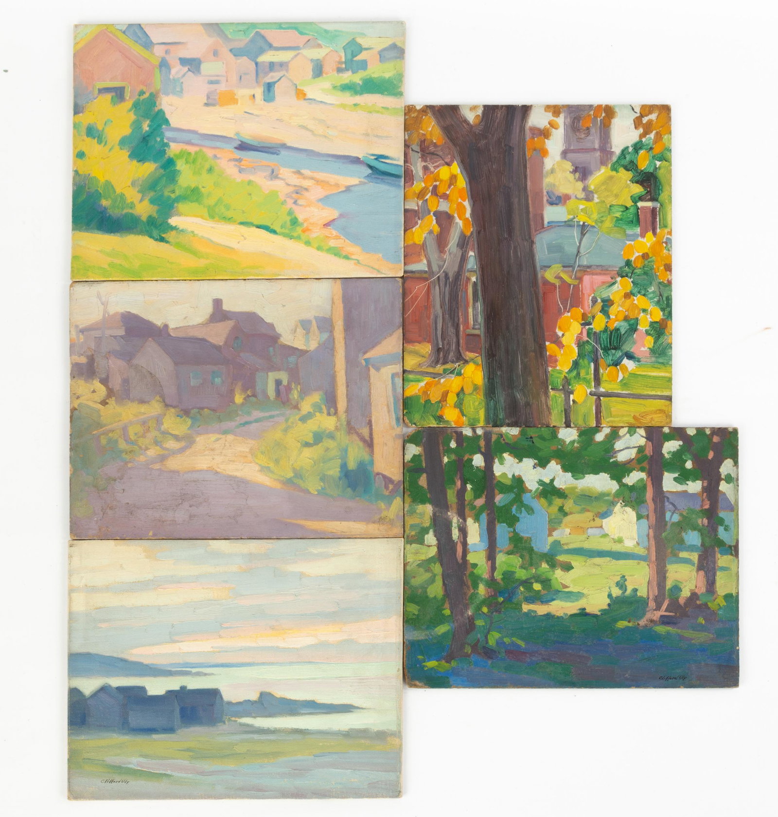 (5) Clifford Ulp (American, 1885-1957) Paintings (1 of 2)