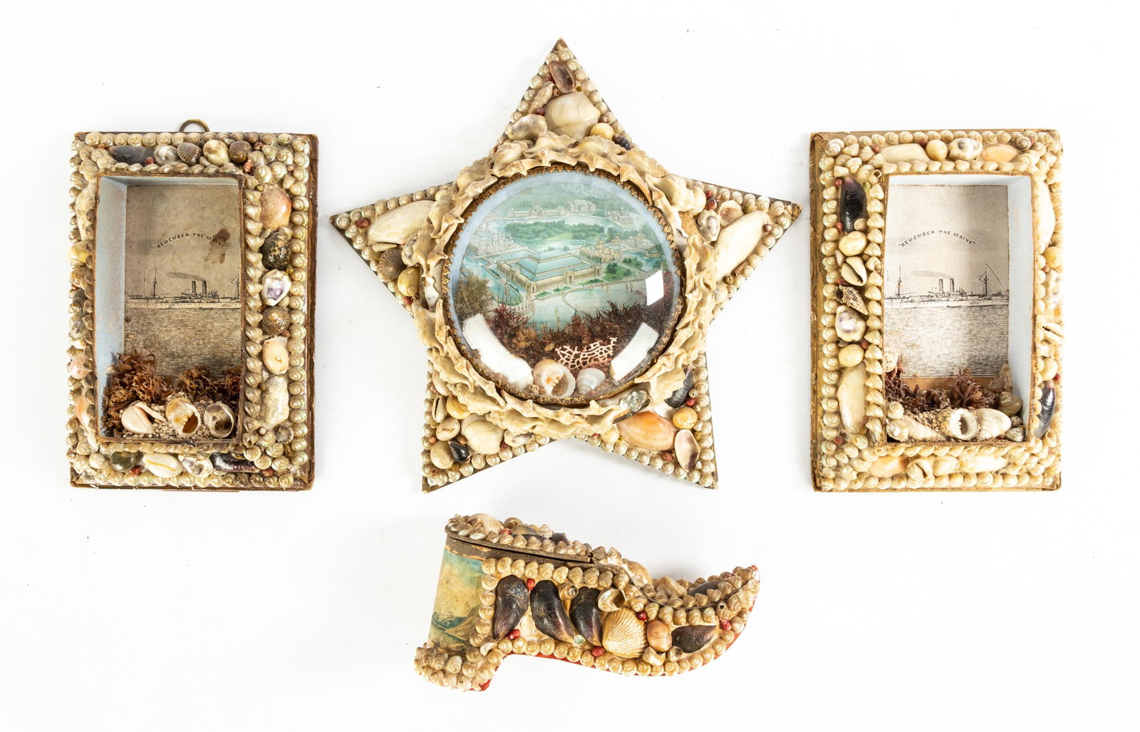Group of Victorian Shell Art (1 of 1)