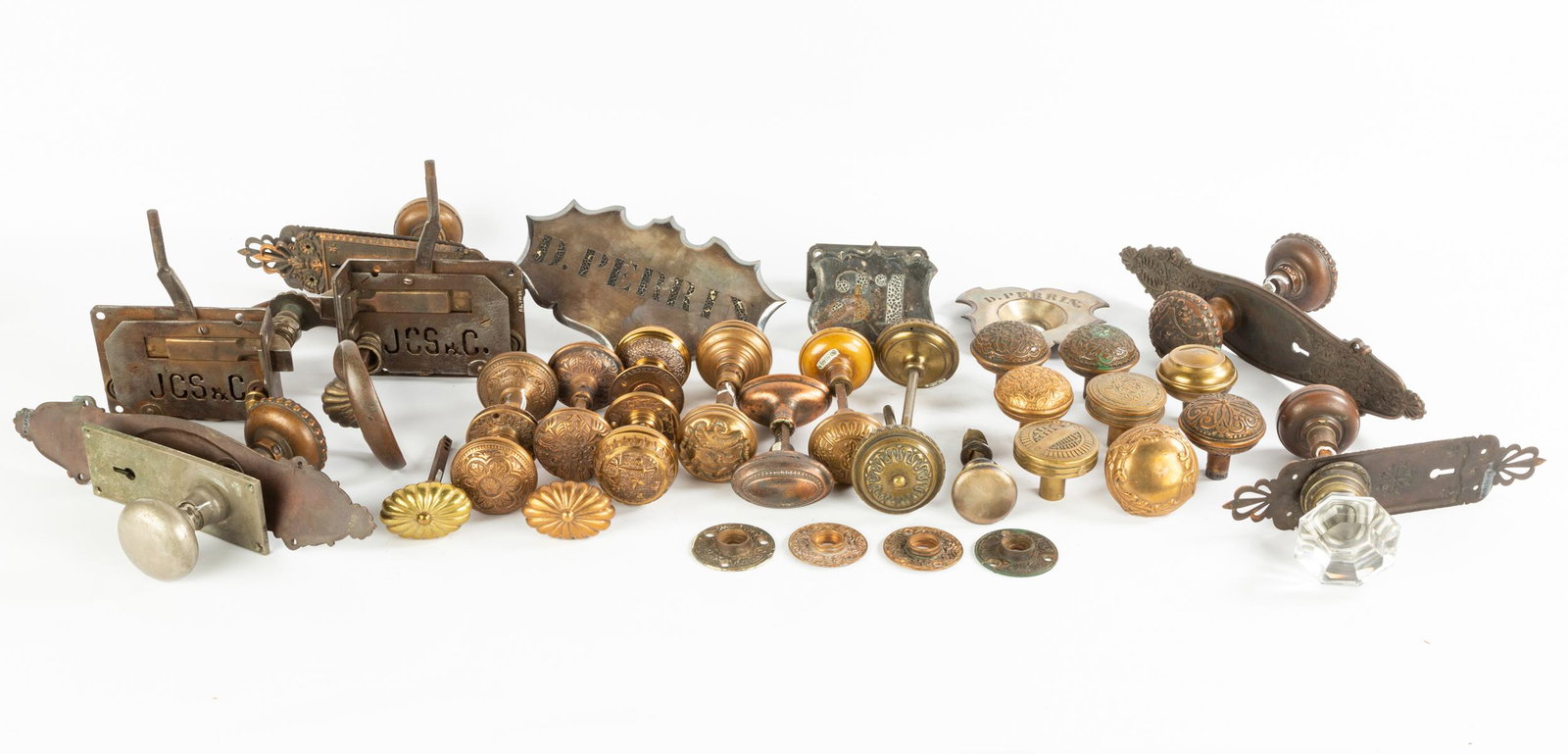 Group of Door Knobs, Handles & Locks (1 of 3)