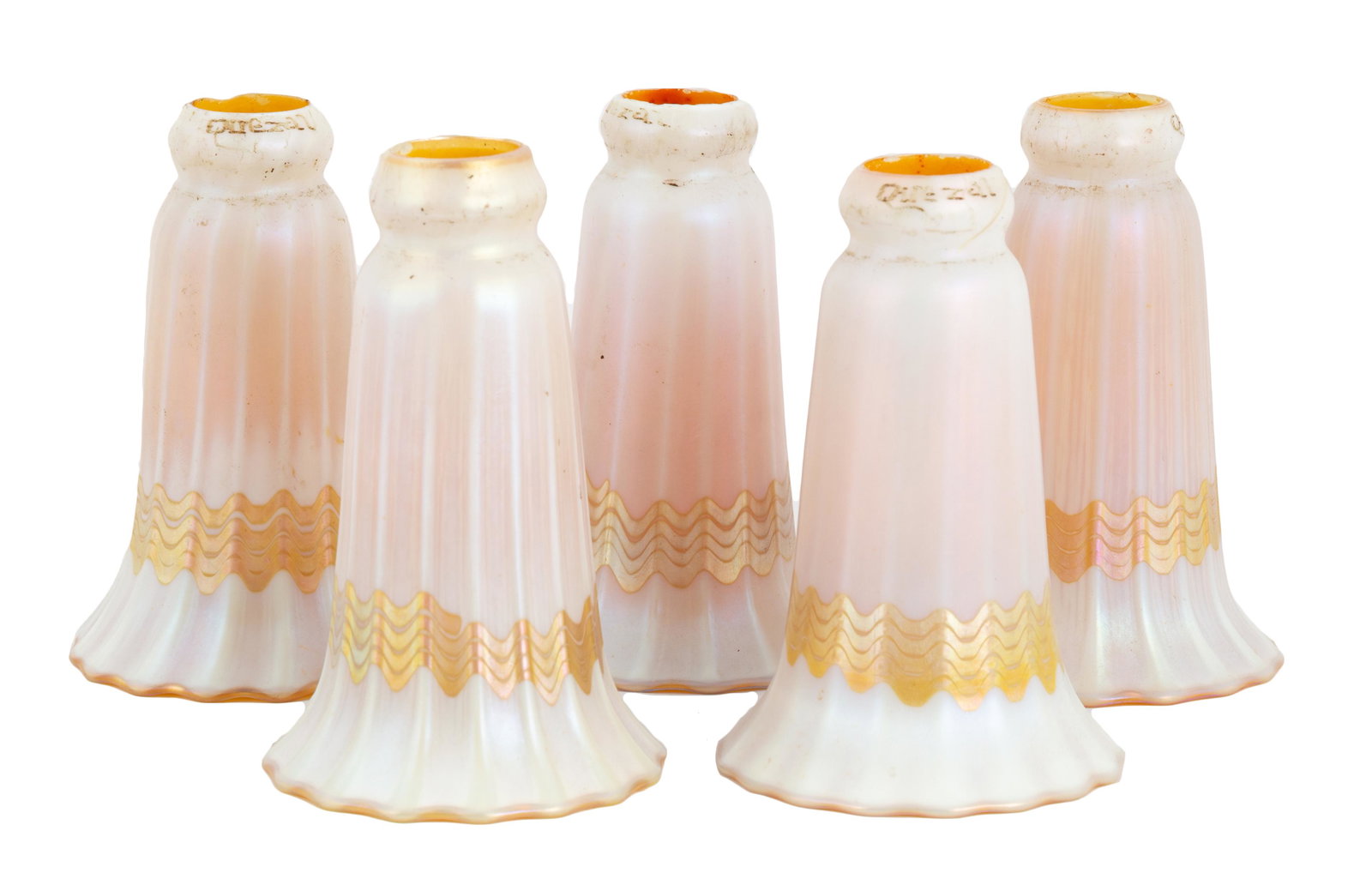 (5) Quezal Decorated Lily Shades (1 of 1)