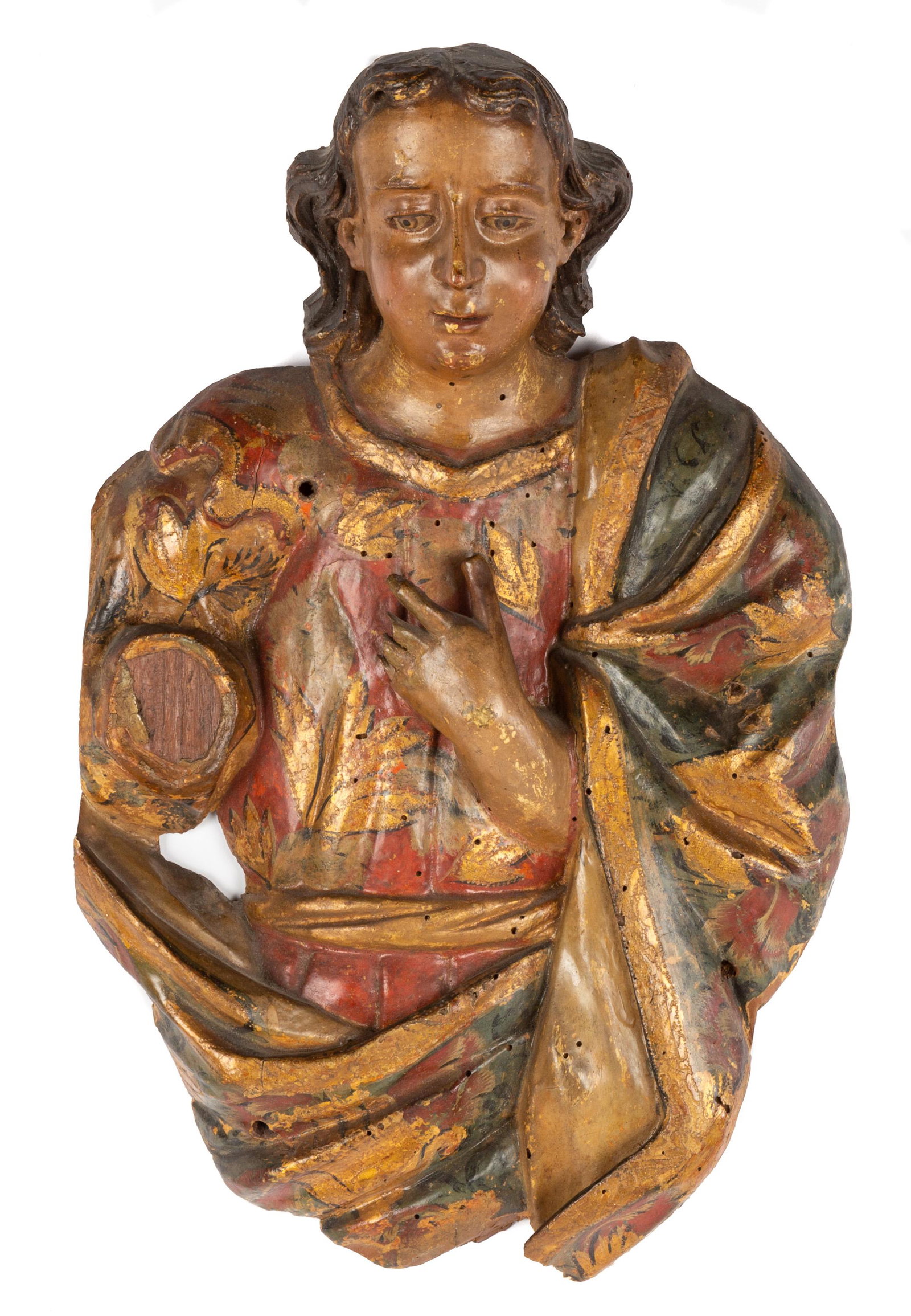 Early Carved & Painted Wooden Santos (1 of 2)