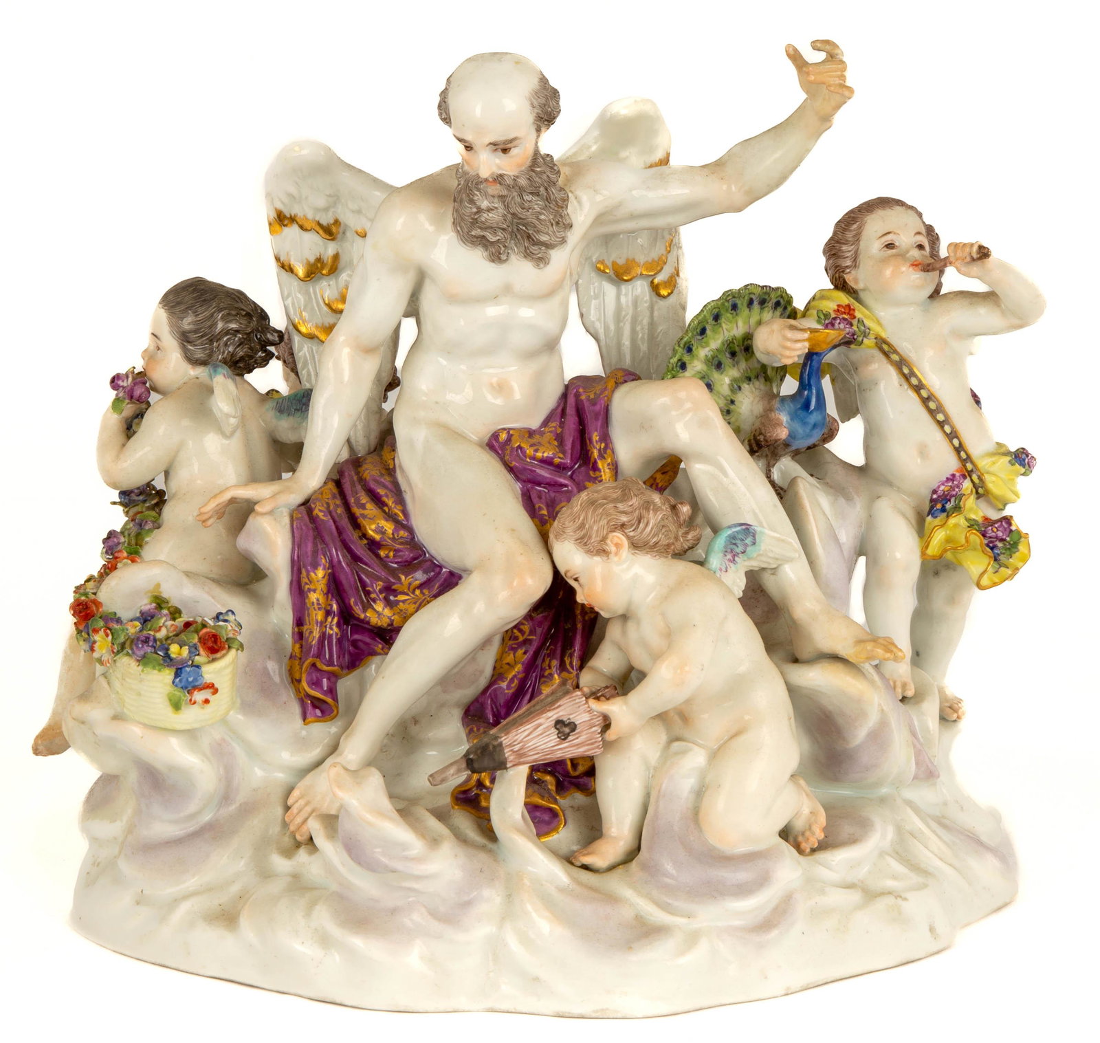 Meissen Figural Group with Father Time (1 of 3)