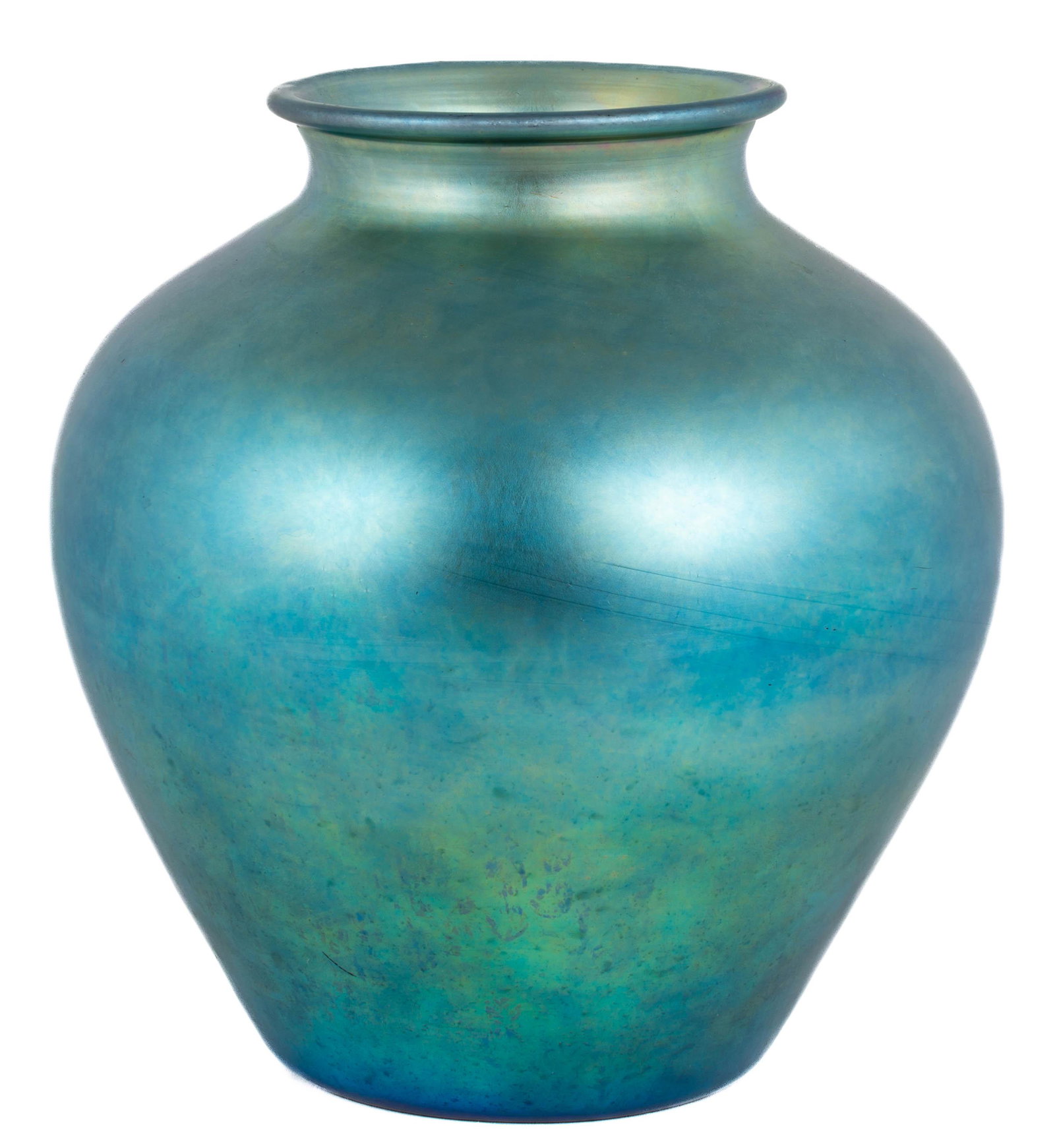 Steuben Blue Aurene Vase (1 of 2)