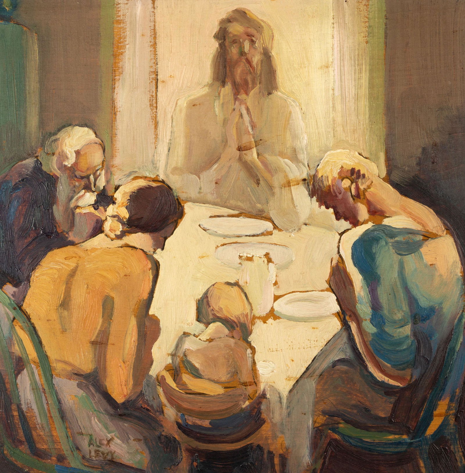 Alexander Levy (American, 1881-1947) "Christ Among the Lowly" (1 of 4)