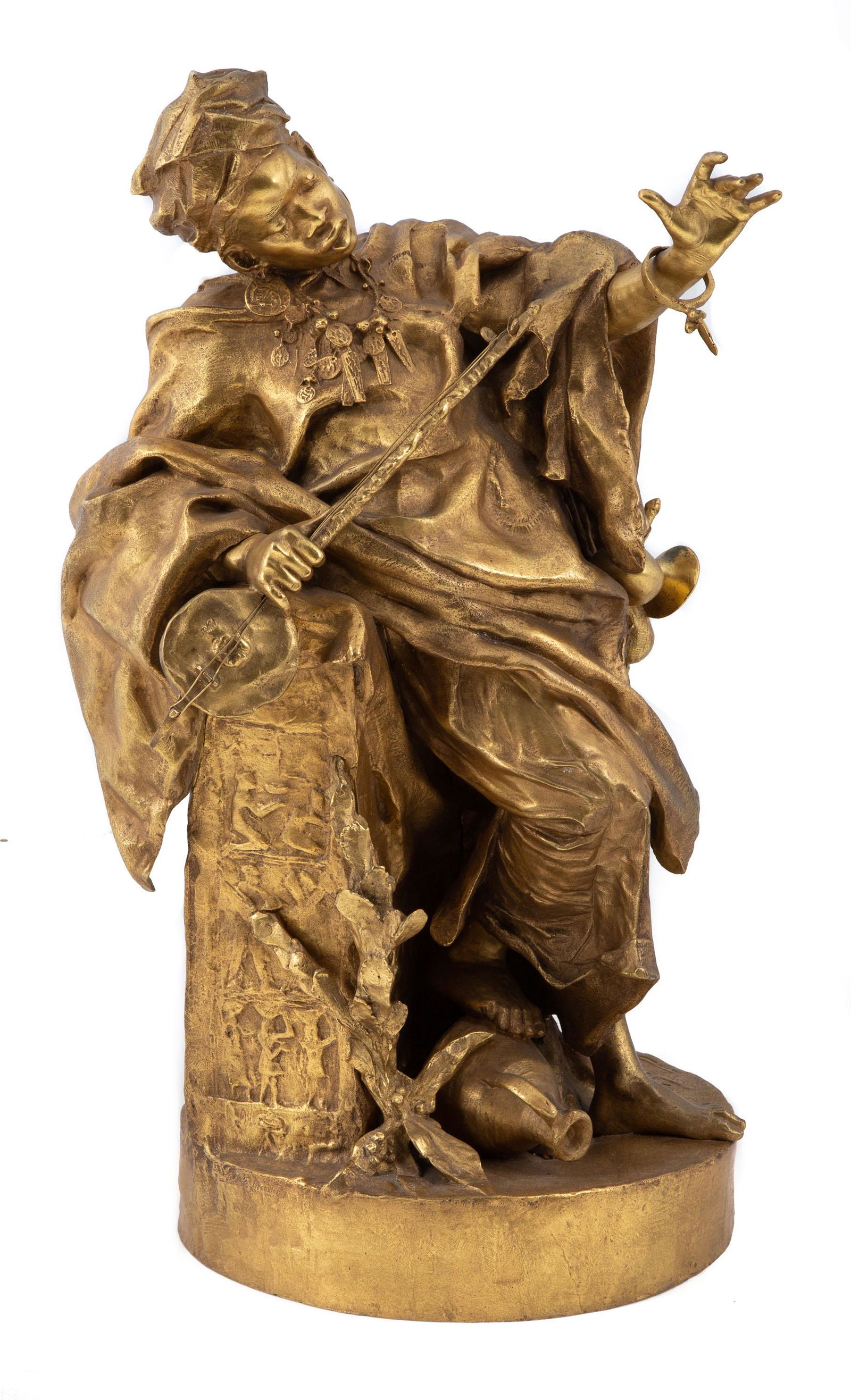 Arthur Strasser (Austrian, 1854-1927) Nubian Musician (1 of 4)