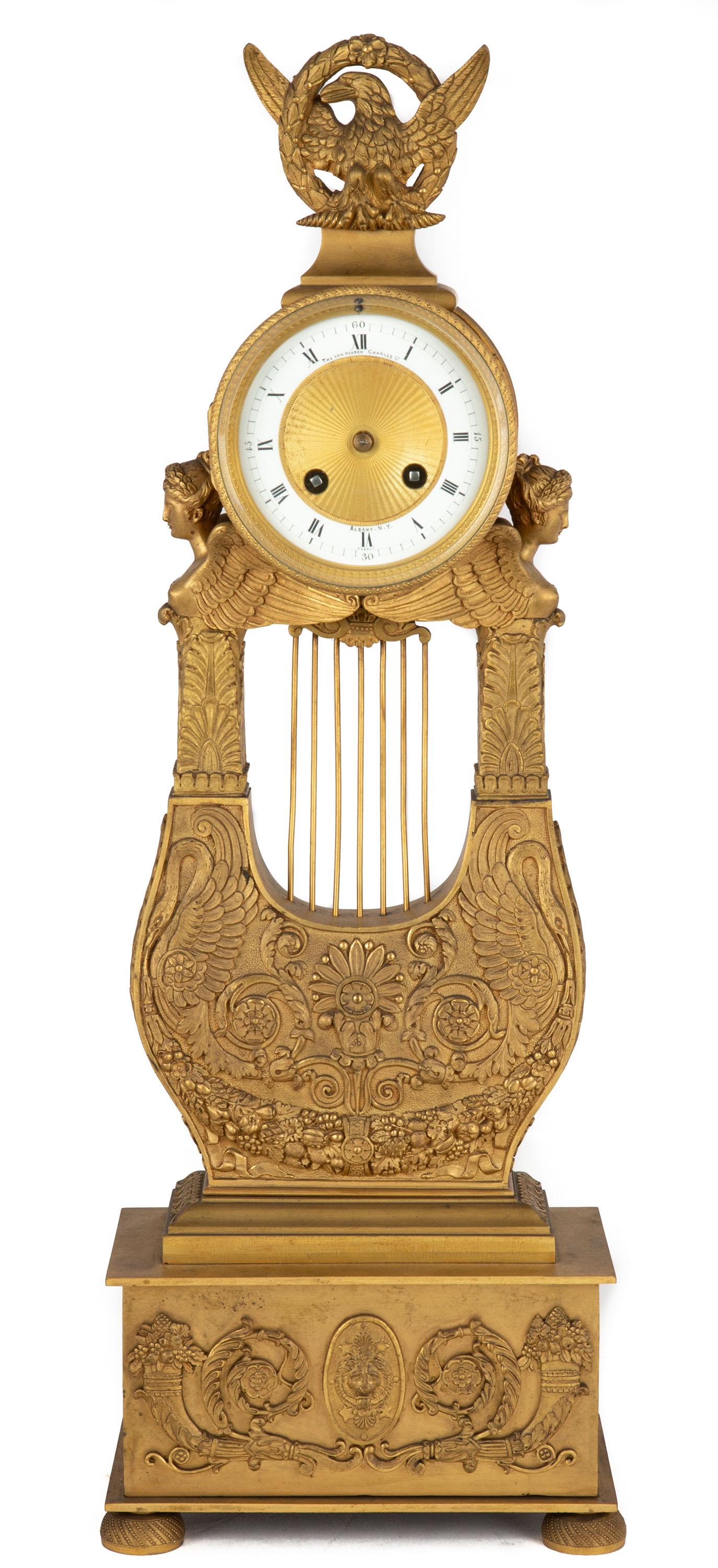 French Empire Gilt Bronze Shelf Clock (1 of 3)
