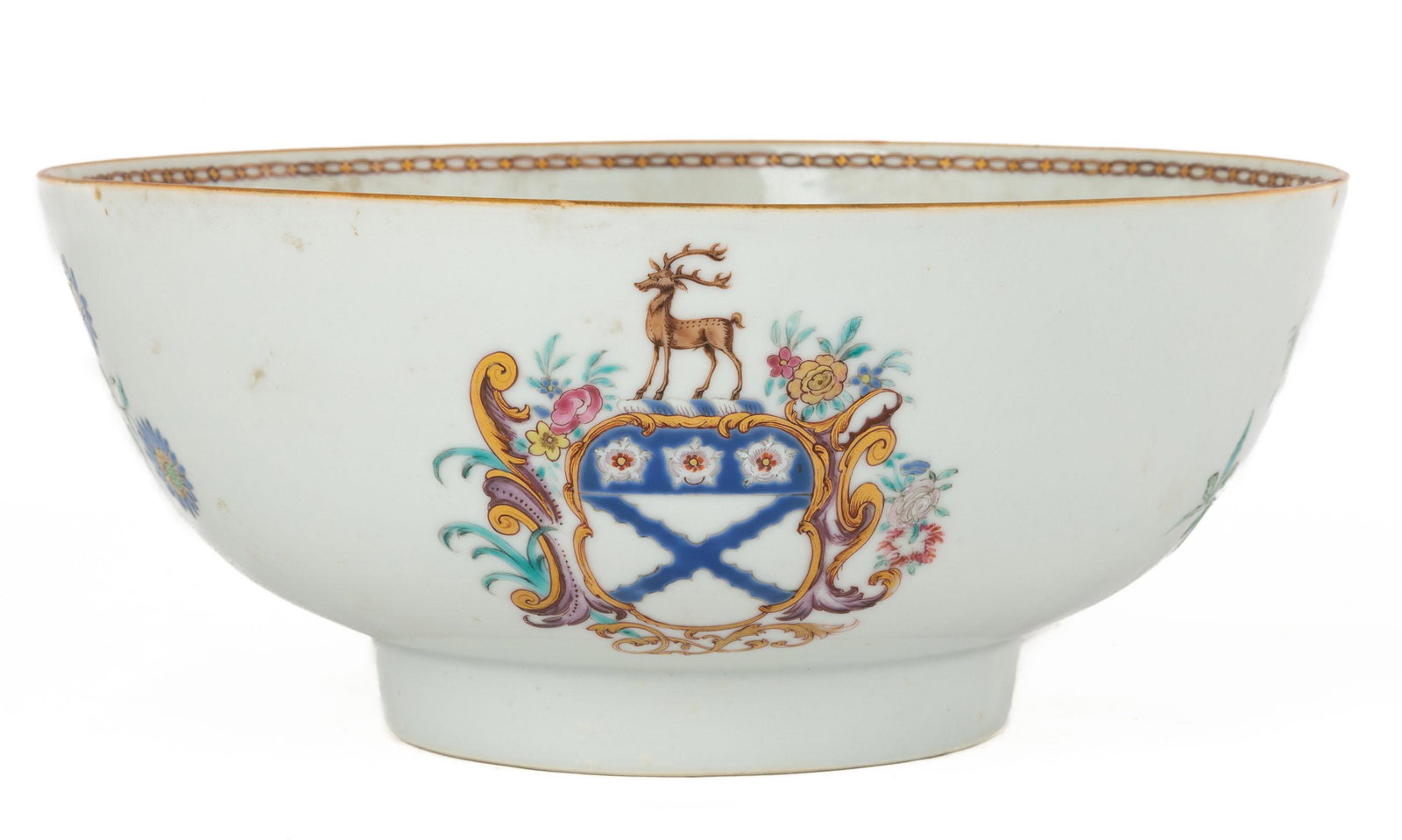 18th Century Chinese Export Porcelain Armorial Bowl (1 of 9)