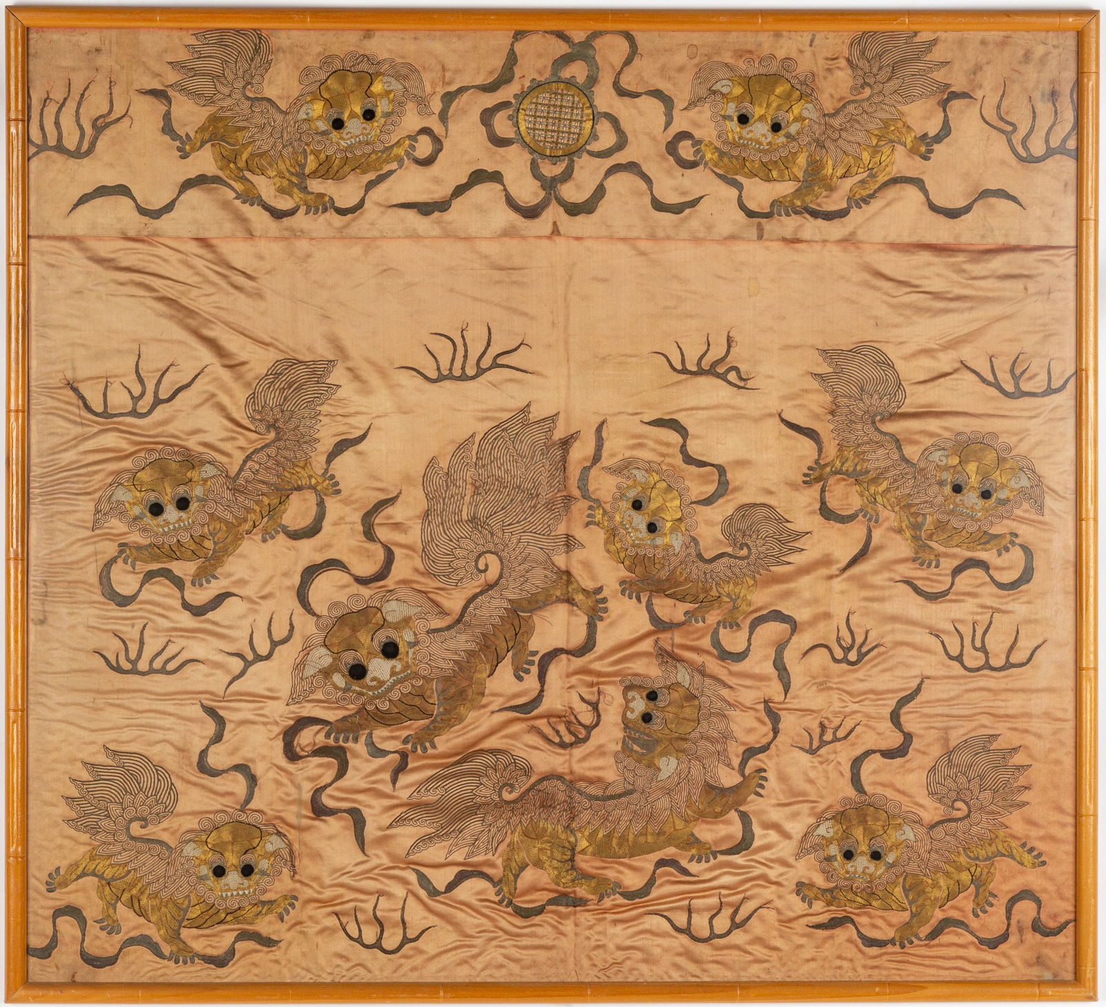 Chinese Silk Embroidered Kesi Panel with Qilin (1 of 3)
