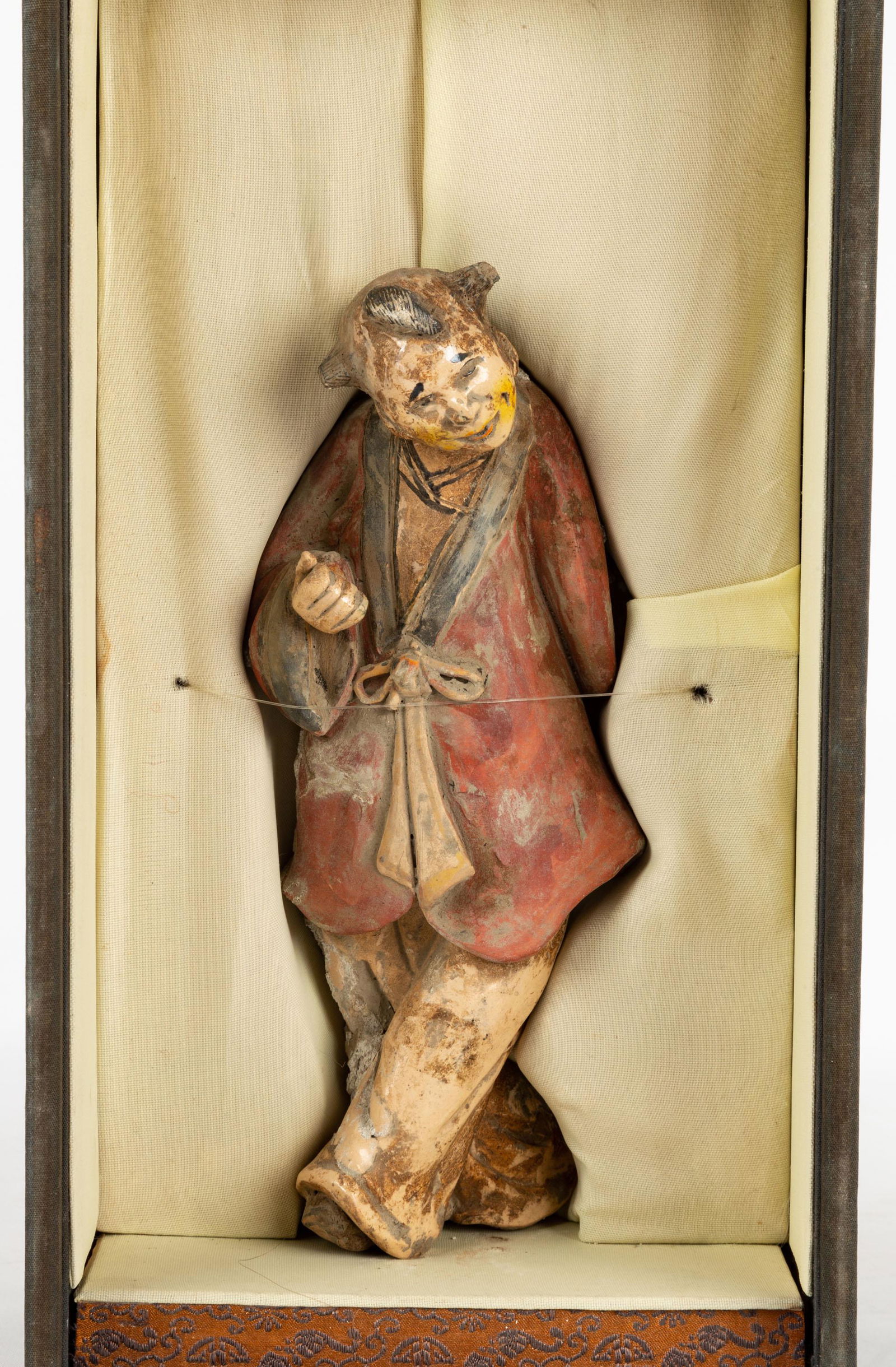 Asian Ceramic Painted Figure (1 of 1)