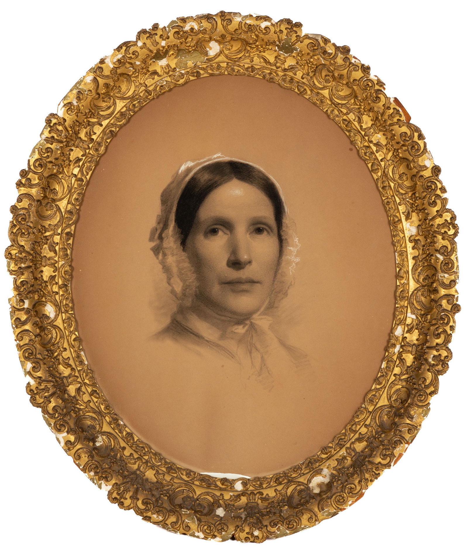 Attributed Eastman Johnson (American, 1824-1906) Portrait of a Woman (1 of 1)