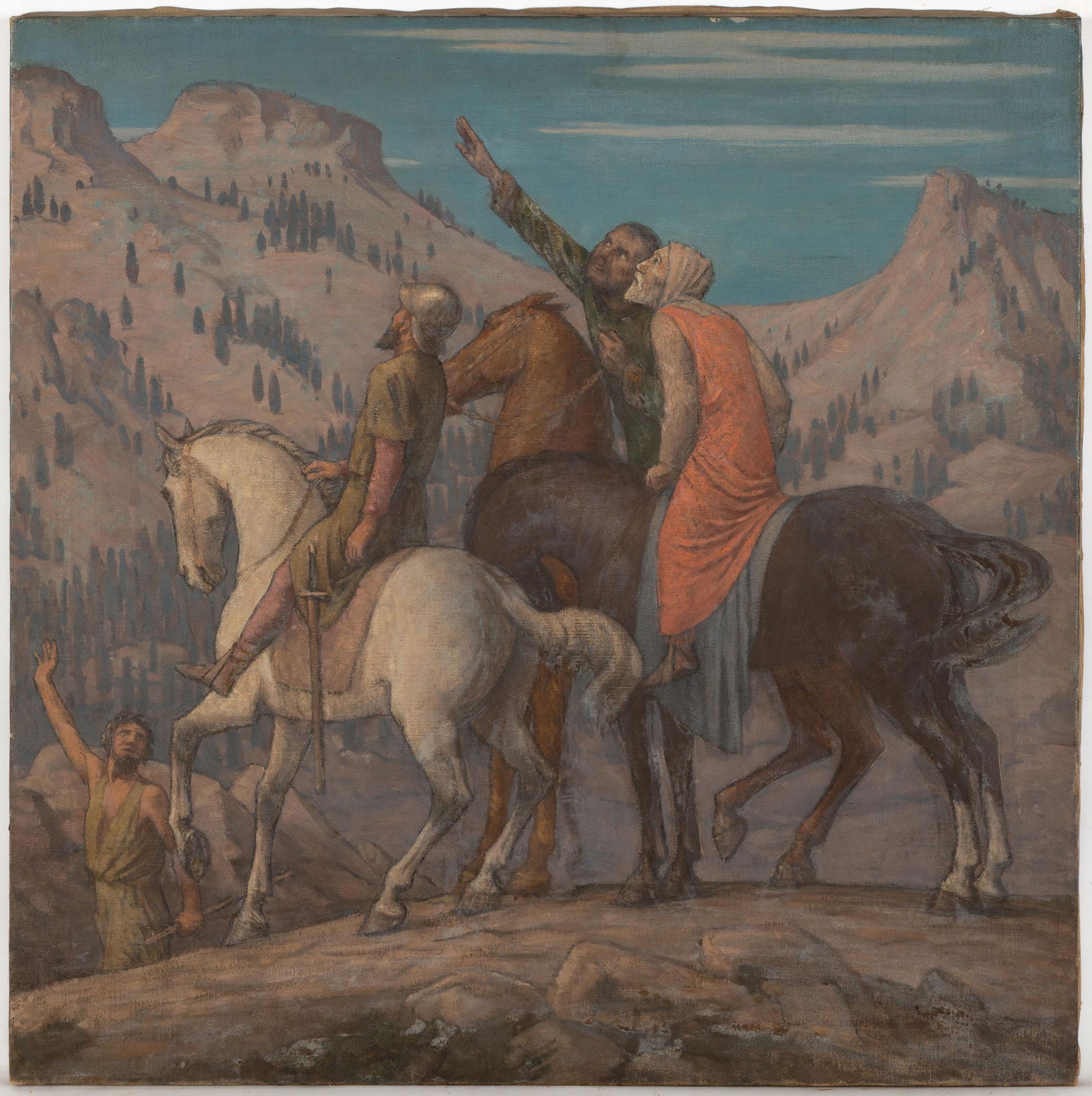 Bryson Burroughs (1869-1934) Three Wise Men Pointing to a Star (1 of 3)
