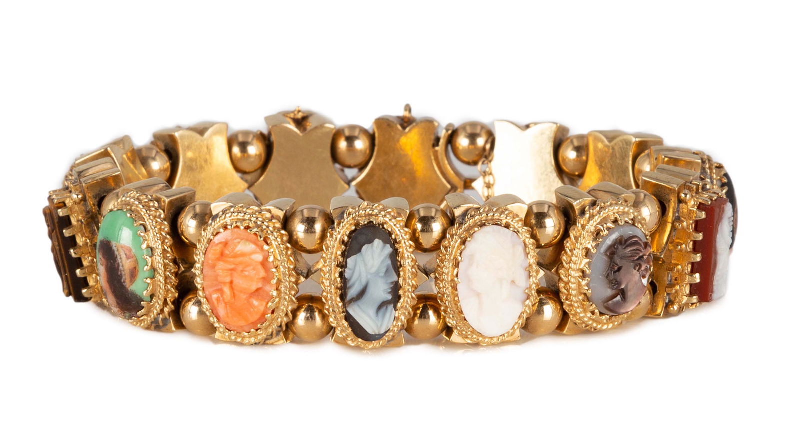 14K Gold Cameo Bracelet (1 of 5)
