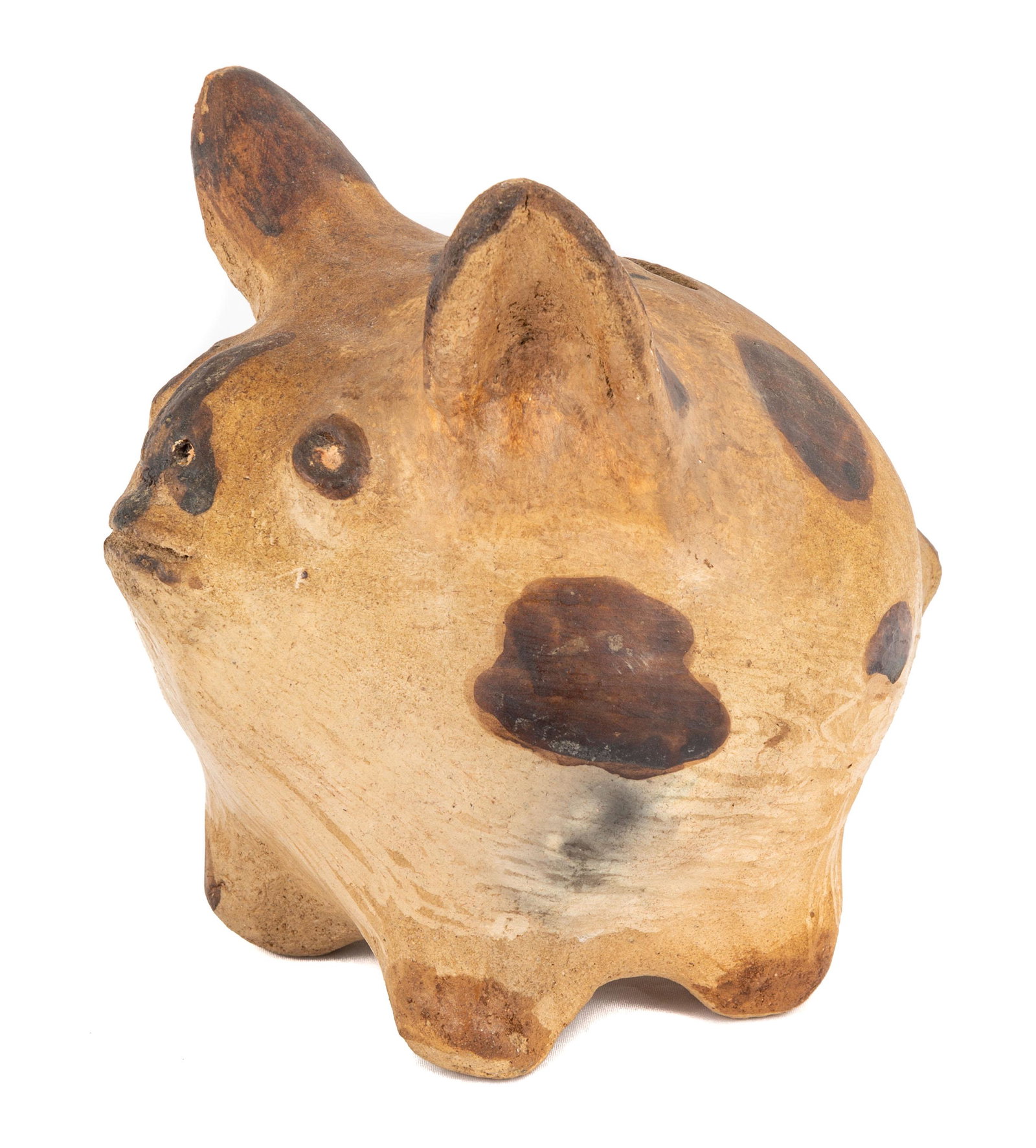 Unusual 19th Century Potter Pig Bank (1 of 1)