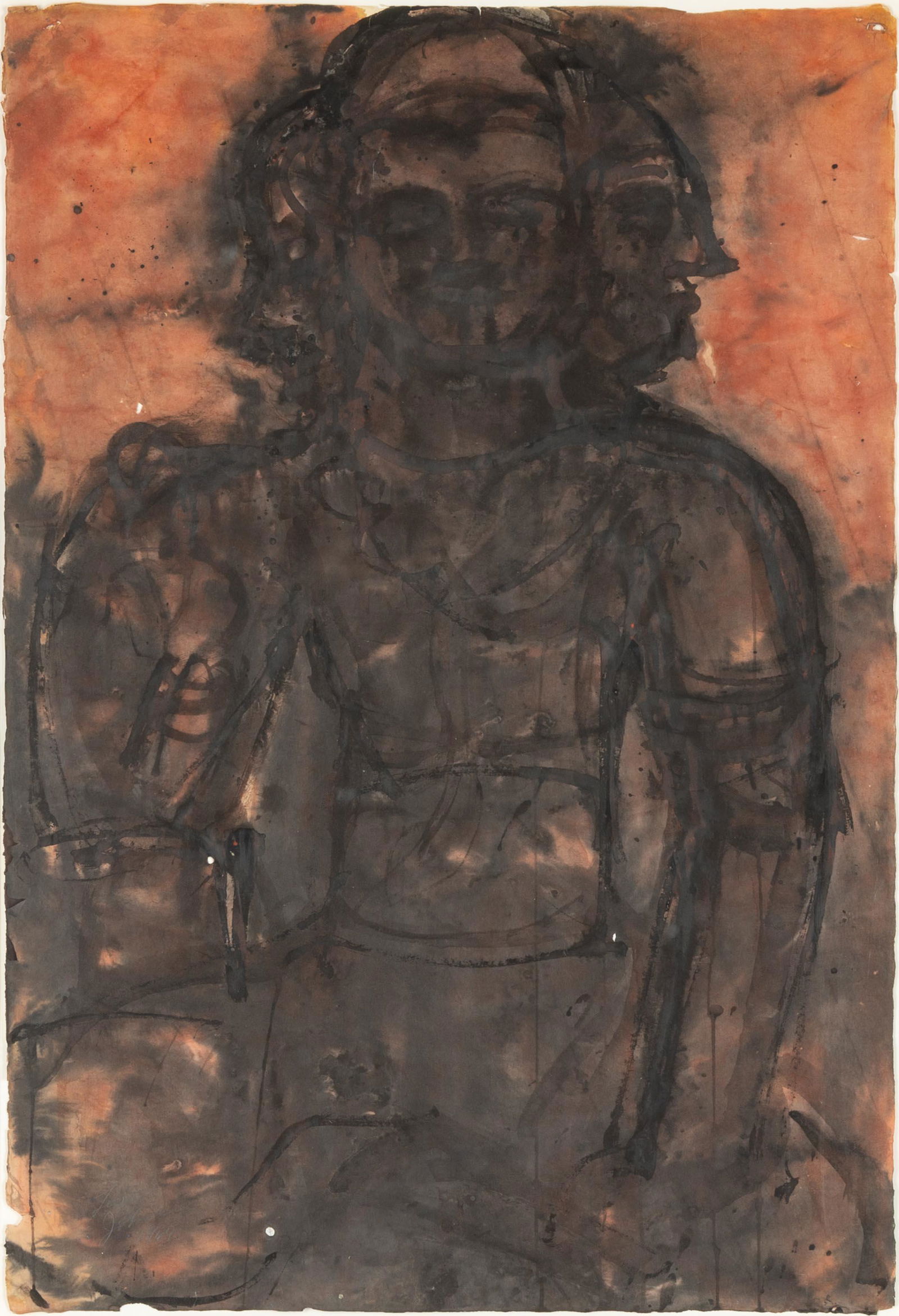 Lester Johnson (American, 1919-2010) Three Headed Figure (1 of 3)