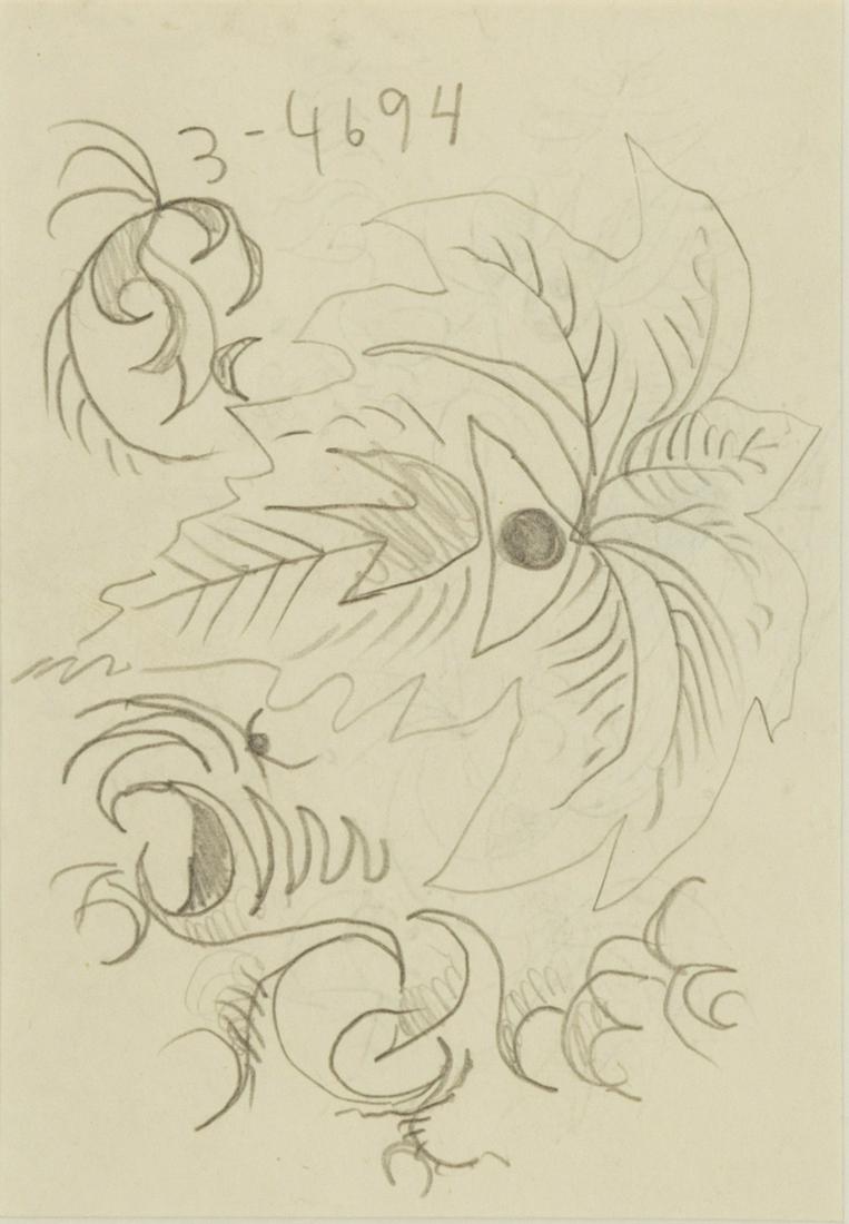 Charles Burchfield (1893-1967) Doodle, 3-4694 (1 of 4)