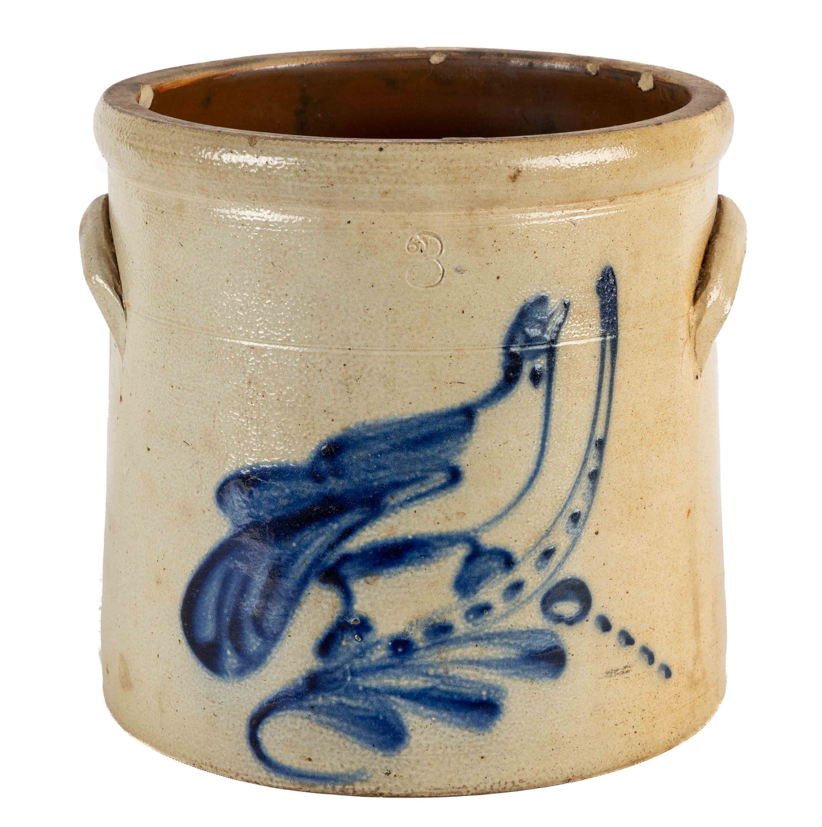 3 Gallon Stoneware Crock with Bird (1 of 1)