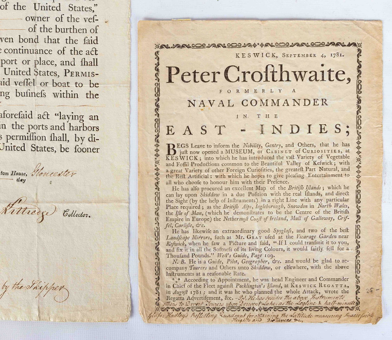 18th & 19th Century Broadsides and Document (1 of 4)