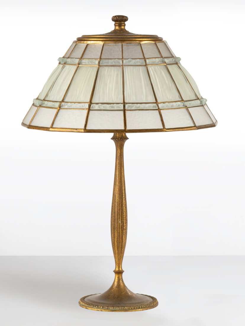Tiffany Studios, New York "Linen Fold" Table Lamp (1 of 1)