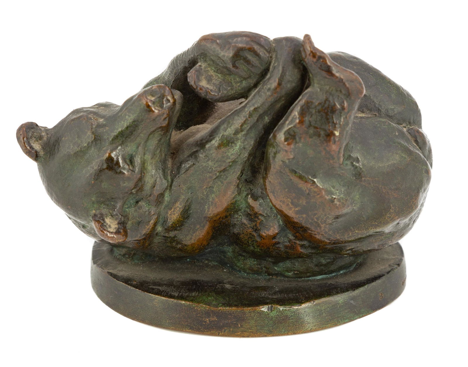 Anna Vaughn Hyatt Huntington (American, 1876-1973) Bear Cub: Anna Vaughn Hyatt Huntington (American, 1876-1973) Bear Cub Bronze. Impressed 'Anna V. Hyatt' and numbered with foundry mark 'GORHAM CO FOUNDERS #8'. 3 1/4 x 4 1/2 x 3 in.