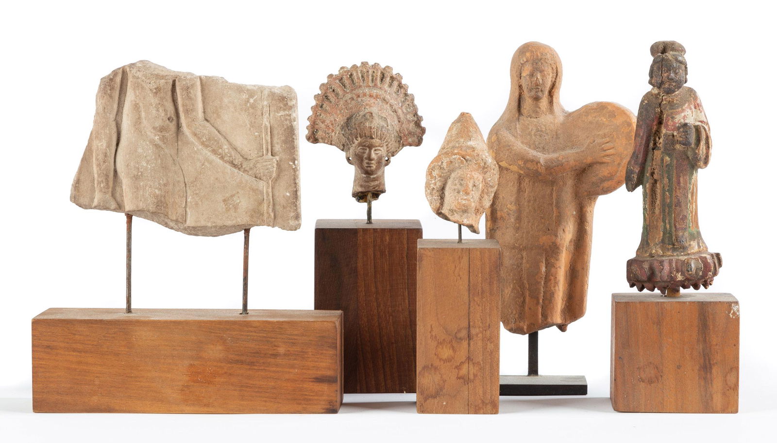 Egyptian & Greek Stone Relief and Clay Figures (1 of 8)