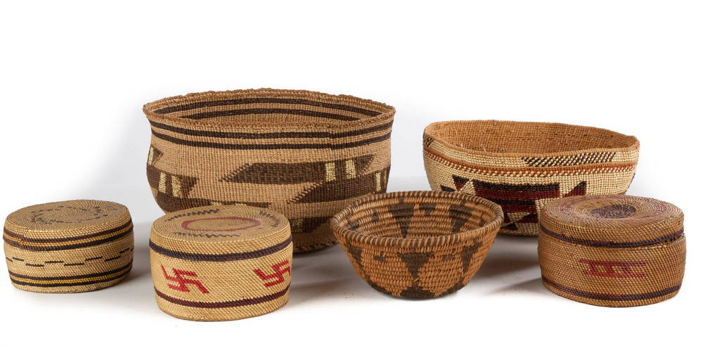 Vintage Native American Woven Baskets