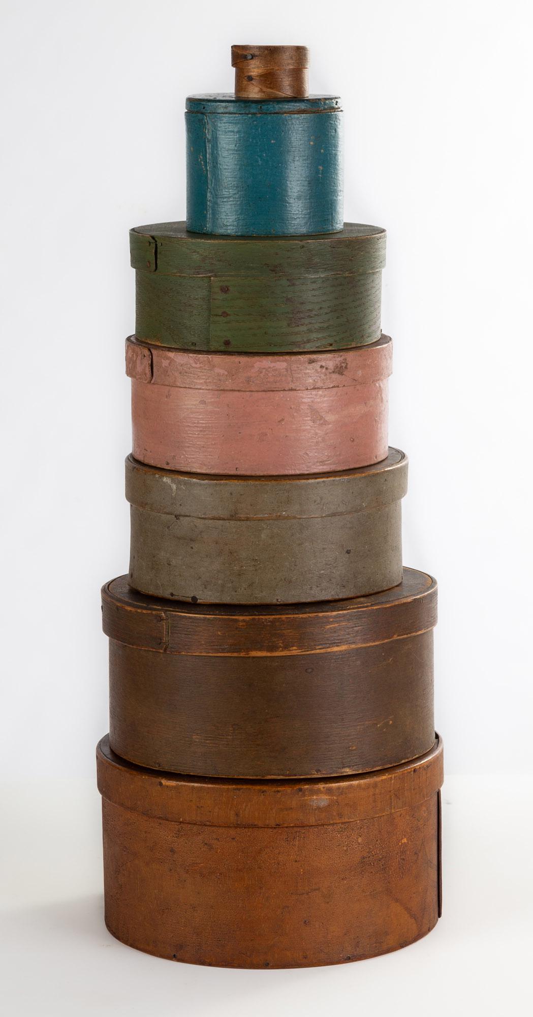 19th Century Painted Pantry Boxes (1 of 2)