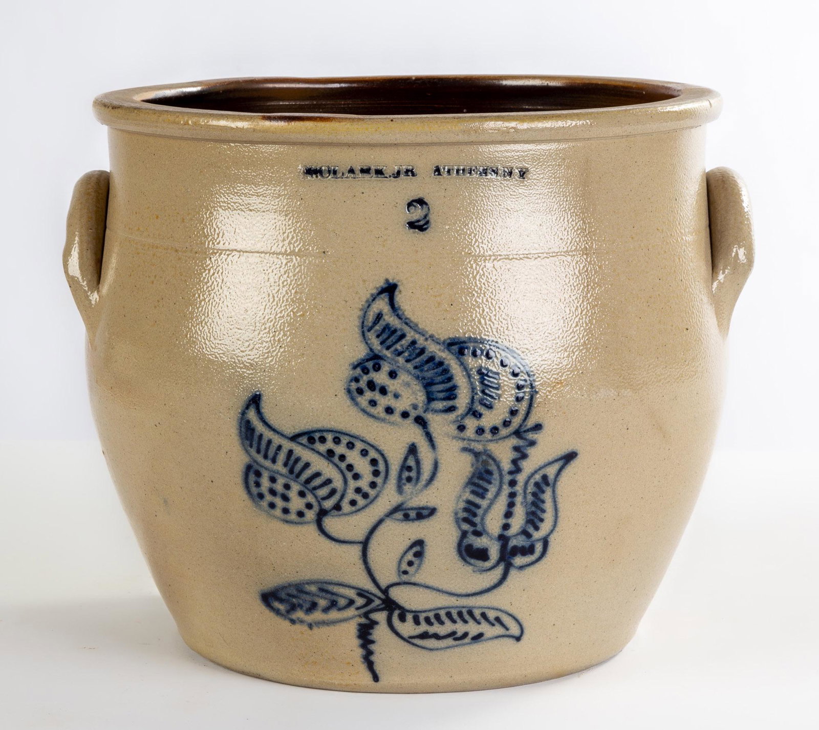 N. Clark, Jr. 2 Gallon Stoneware Cream Pot (1 of 1)