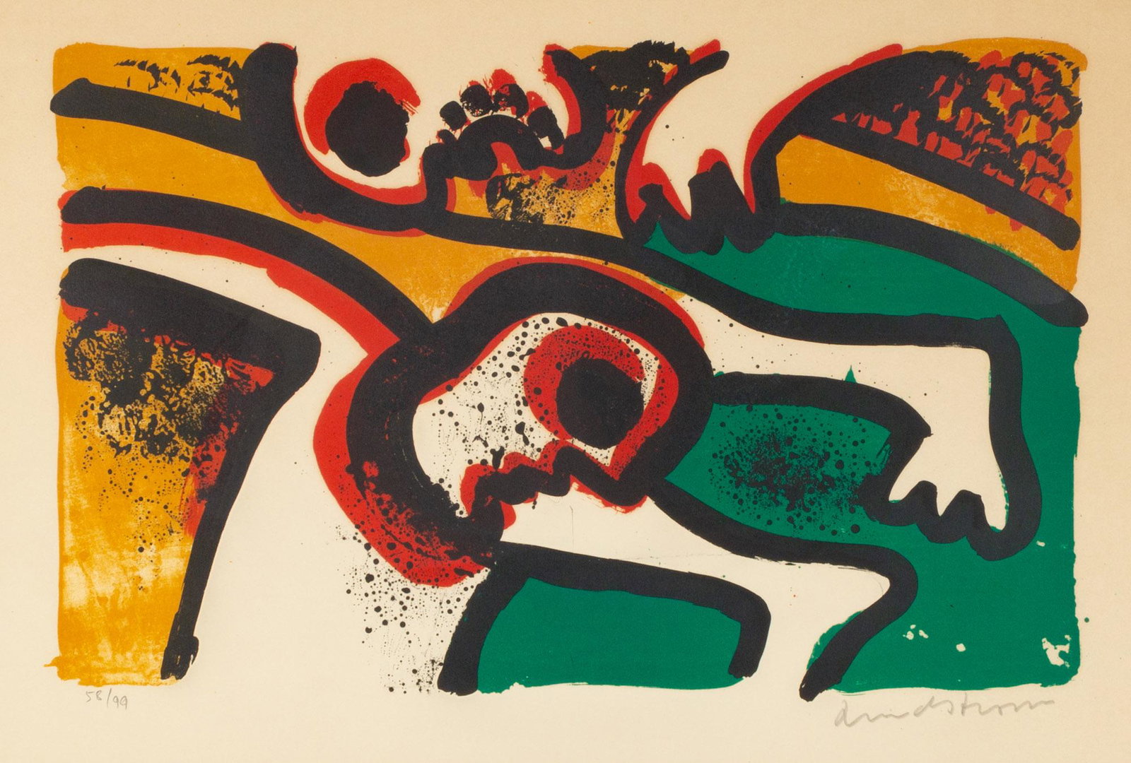 Bengt Lindstrom (Swedish, 1925-2008) "Viking" (1 of 2)