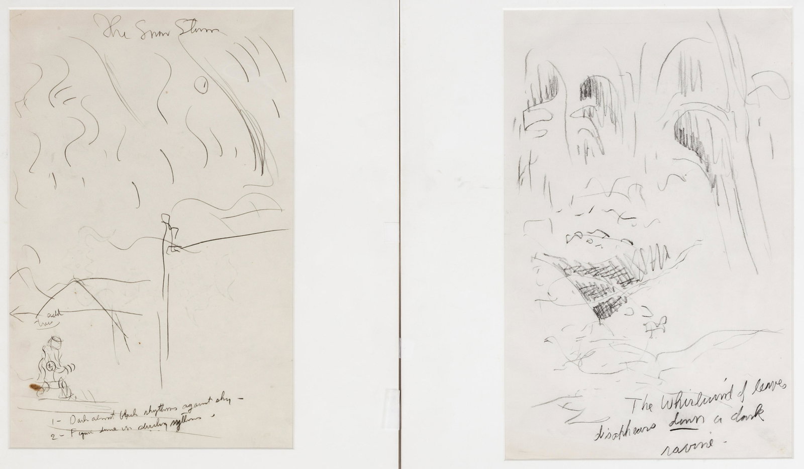 (2) Charles Burchfield (American, 1893-1967) Drawings (1 of 2)