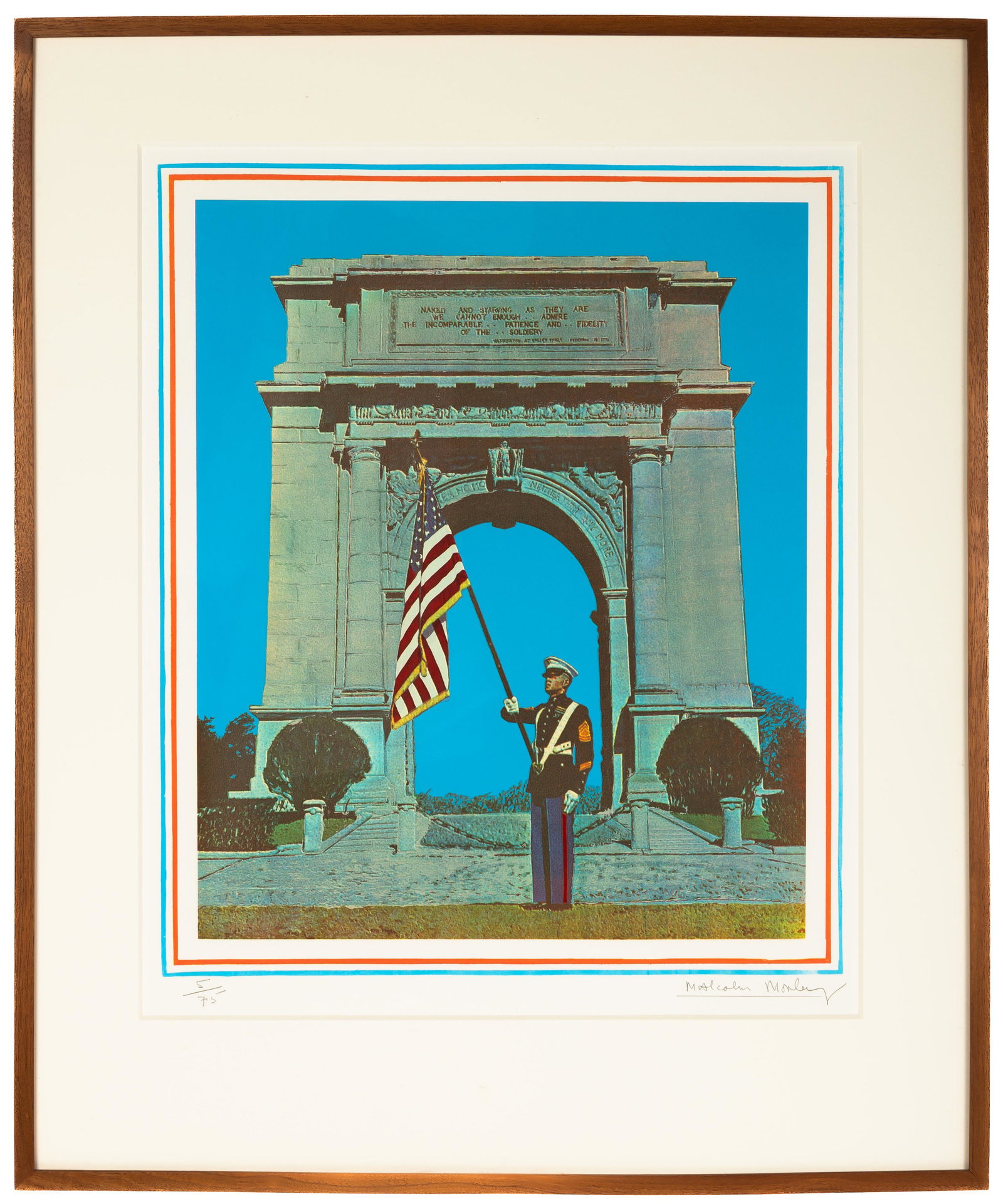 Malcolm Morley (Bristish, 1931-2018) "Marine Sergeant at Valley Forge" (1 of 2)