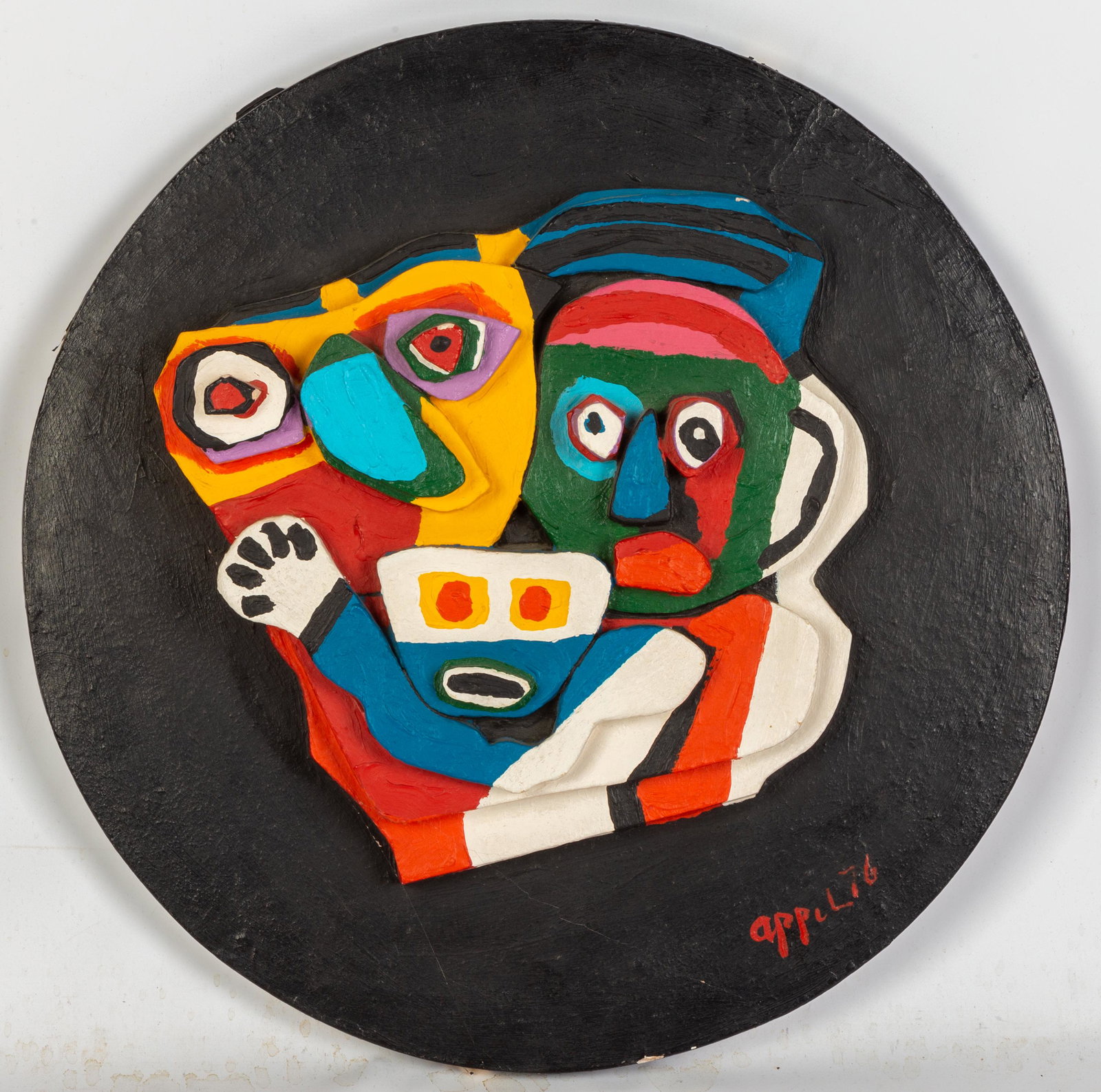 Karel Appel (American, 1921-2006) "Floating Family" (1 of 5)