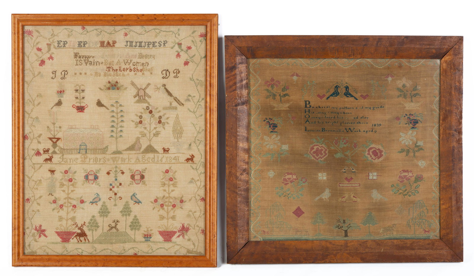 (2) 19th Century Needlework's (1 of 1)