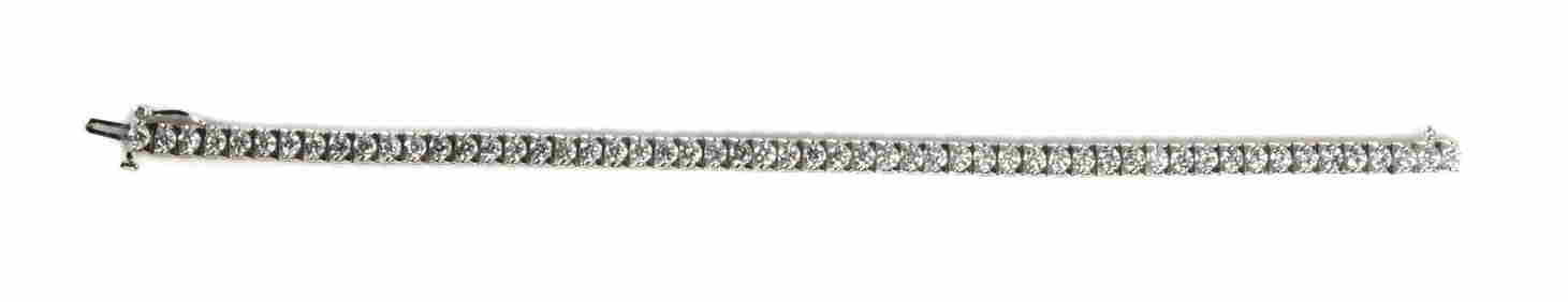 Lady's 14K Gold & Diamond Tennis Bracelet (1 of 3)