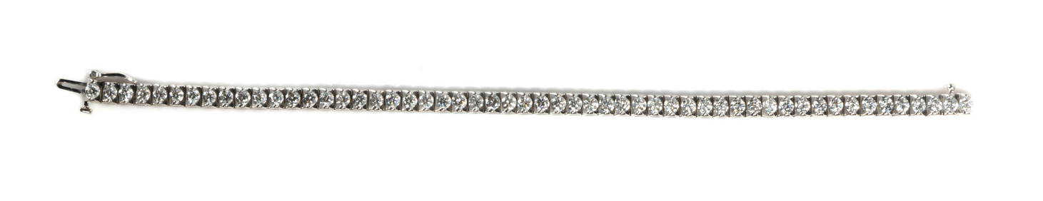 Lady's 14K Gold & Diamond Tennis Bracelet (1 of 3)
