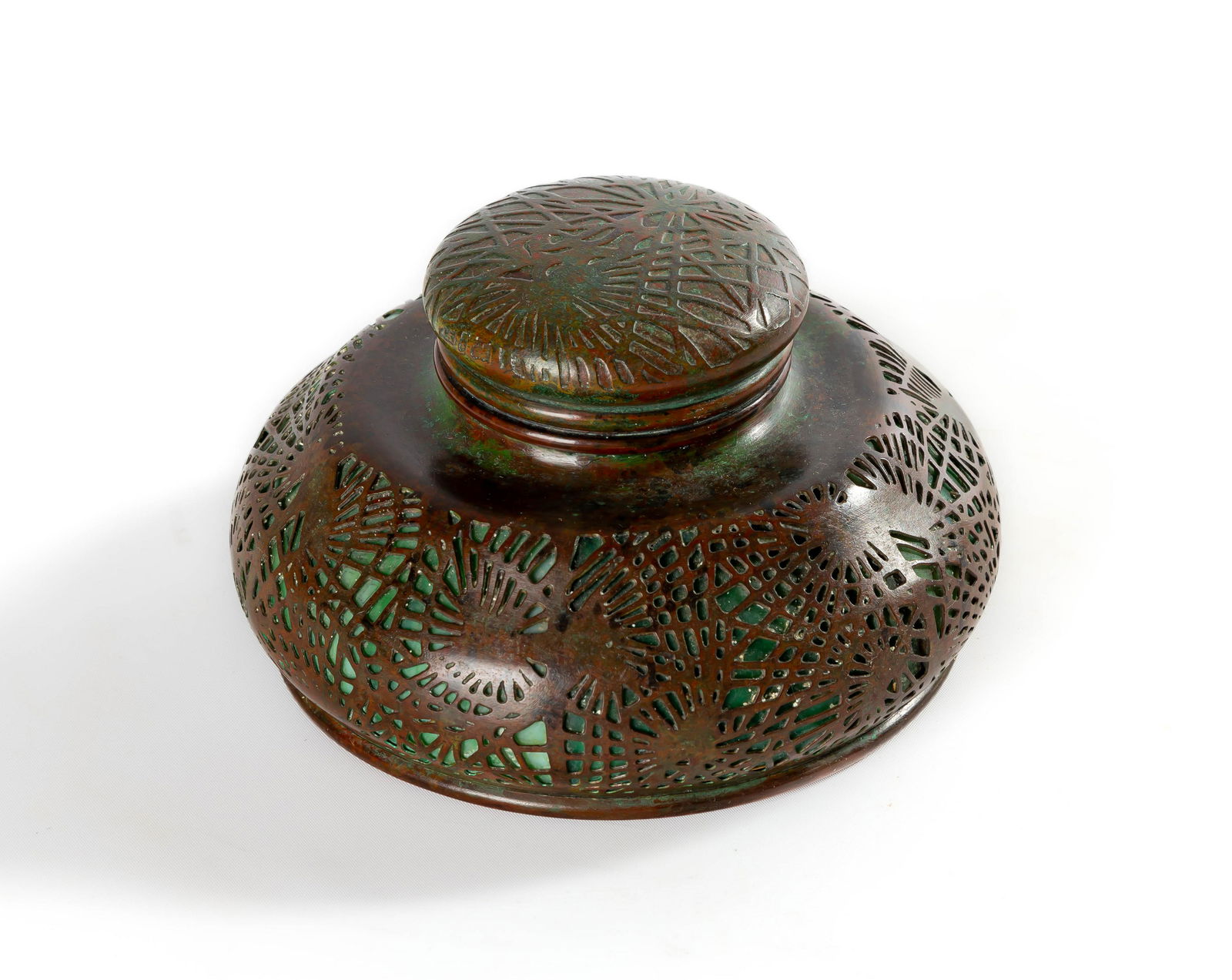 Tiffany Studios Pine Needle Inkwell (1 of 3)
