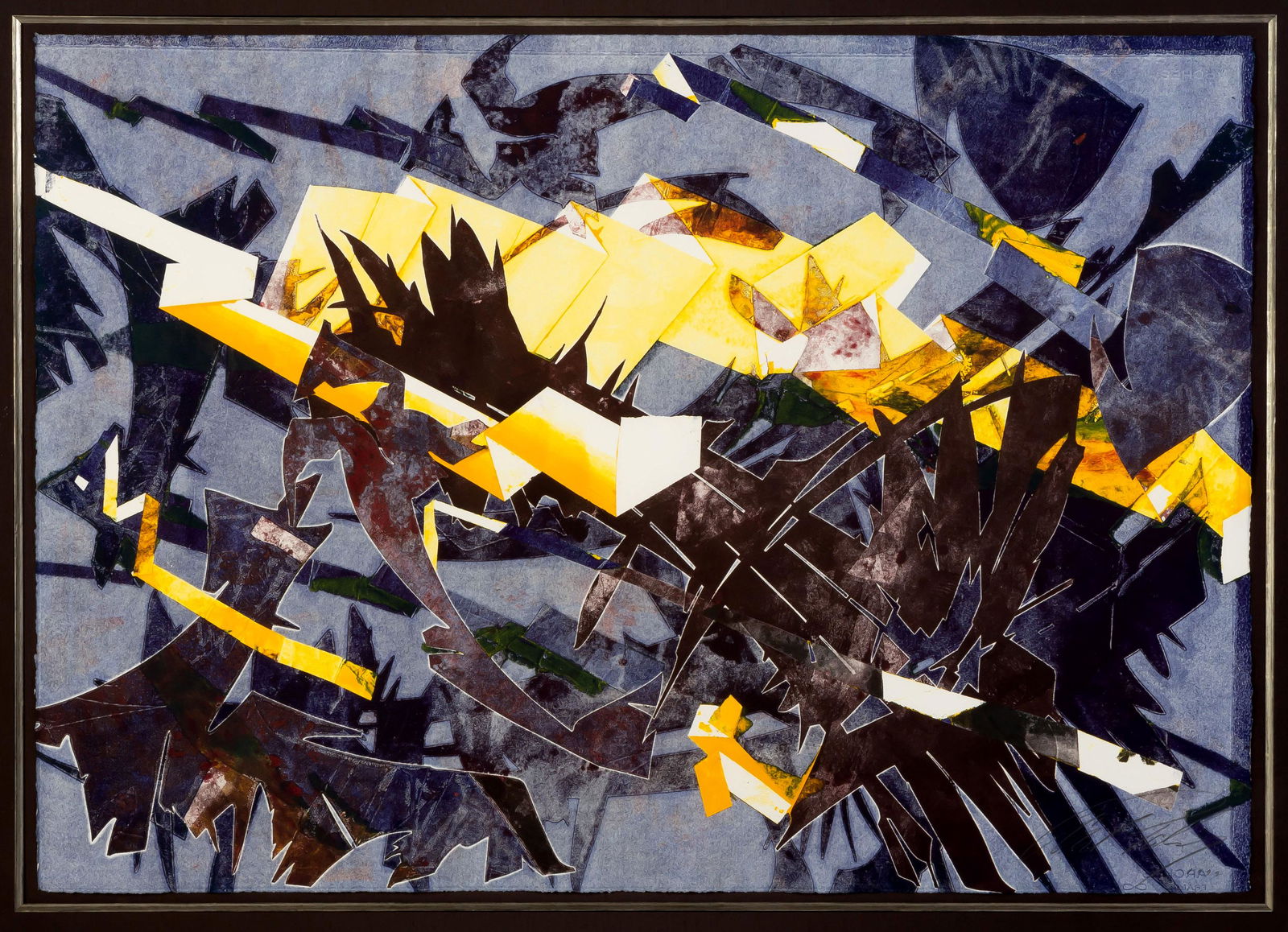 Albert Paley (American, b. 1944) Large Format Mono Print: Albert Paley (American, b. 1944) Large Format Mono Print 1999. Ink on arched paper. Signed Albert Paley and dated 1999 (lower right). San Jose Print Residency, 1999. 29 1/4 x 41 1/2 in. Provenance: Na