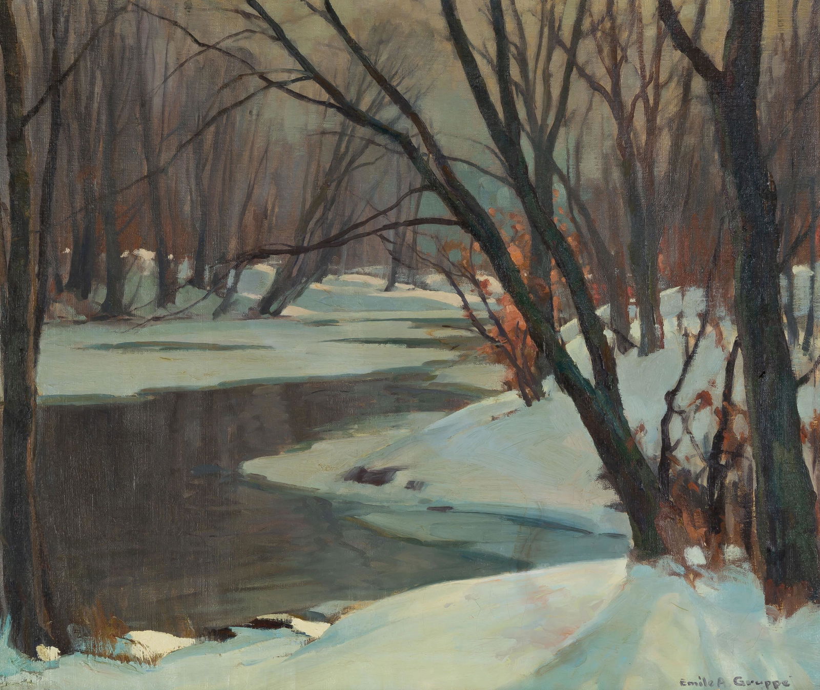 Emile Gruppe (American, 1896-1978) "March Thaw" (1 of 4)